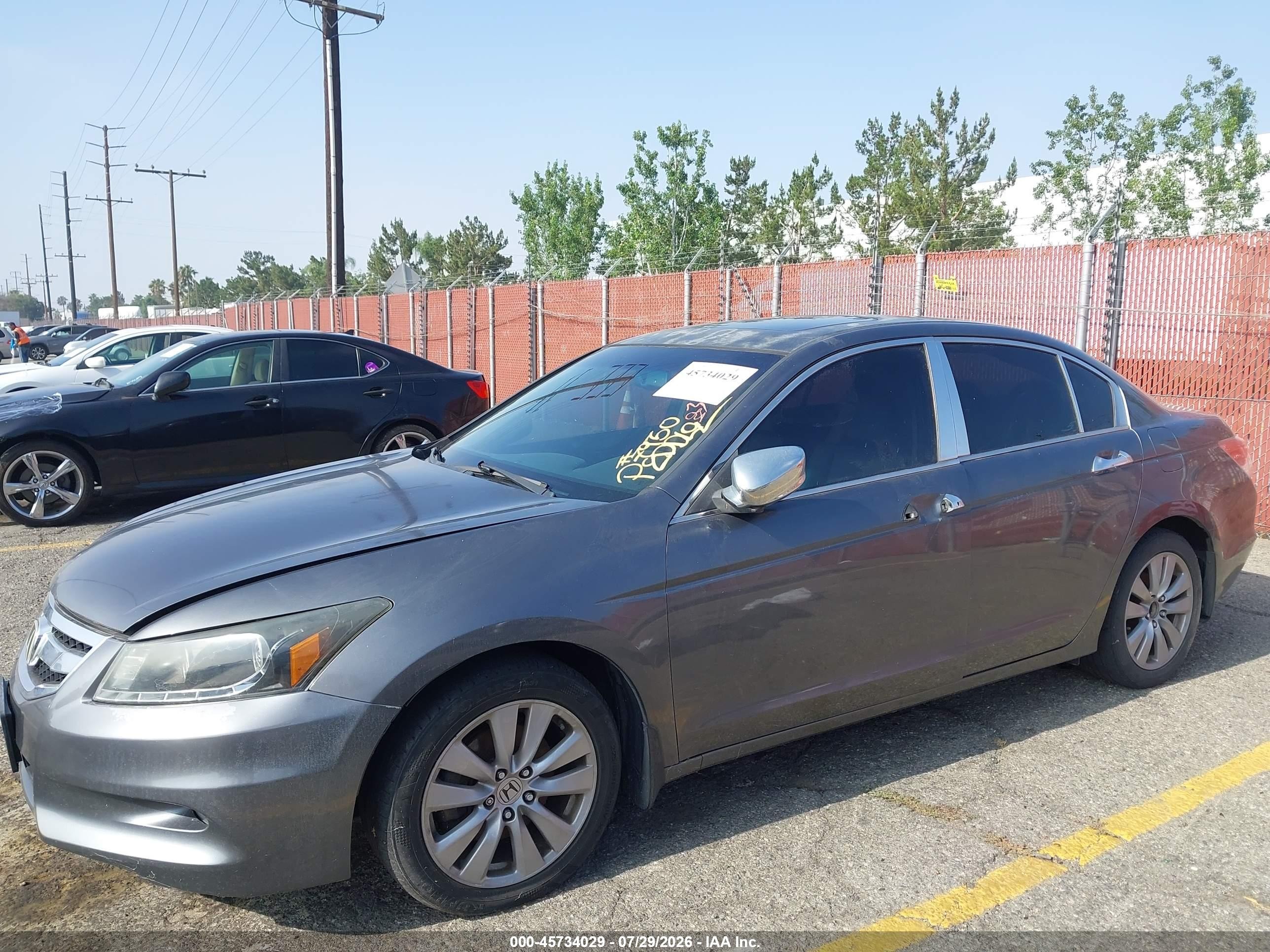 2012 Honda Accord 3.5 Ex-l Gray vin: 1HGCP3F89CA037930