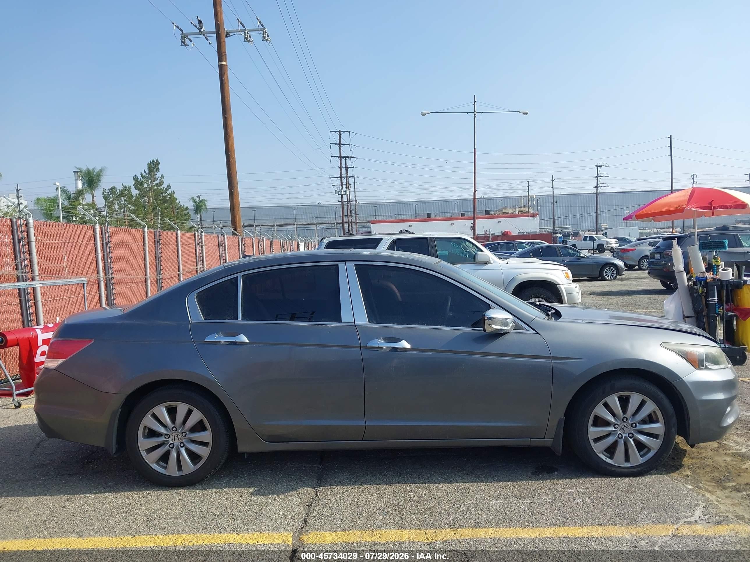 2012 Honda Accord 3.5 Ex-l Gray vin: 1HGCP3F89CA037930