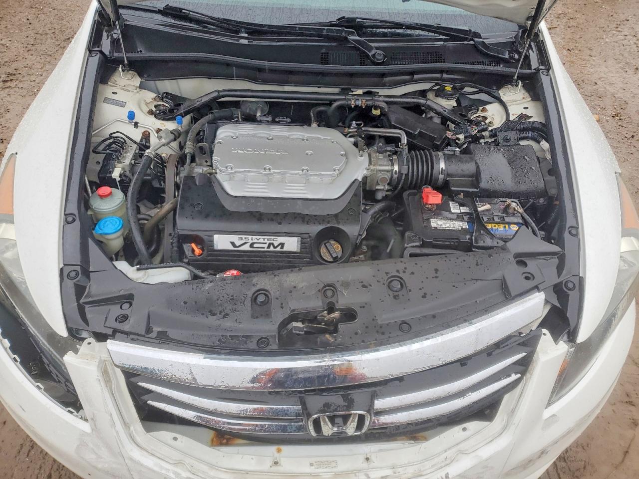 2012 Honda Accord Exl White vin: 1HGCP3F89CA042478