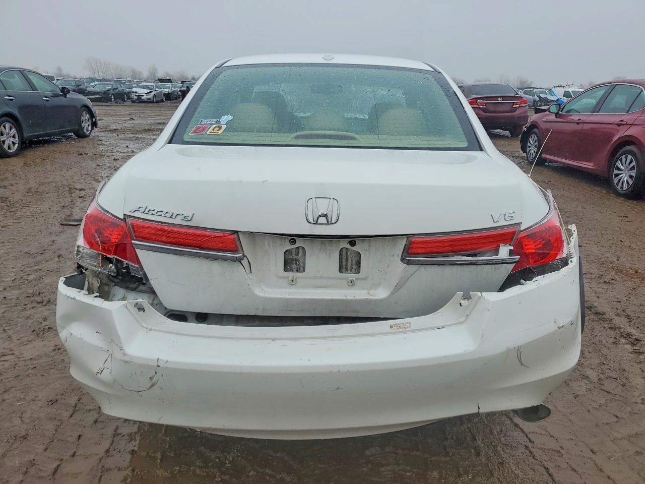 2012 Honda Accord Exl White vin: 1HGCP3F89CA042478