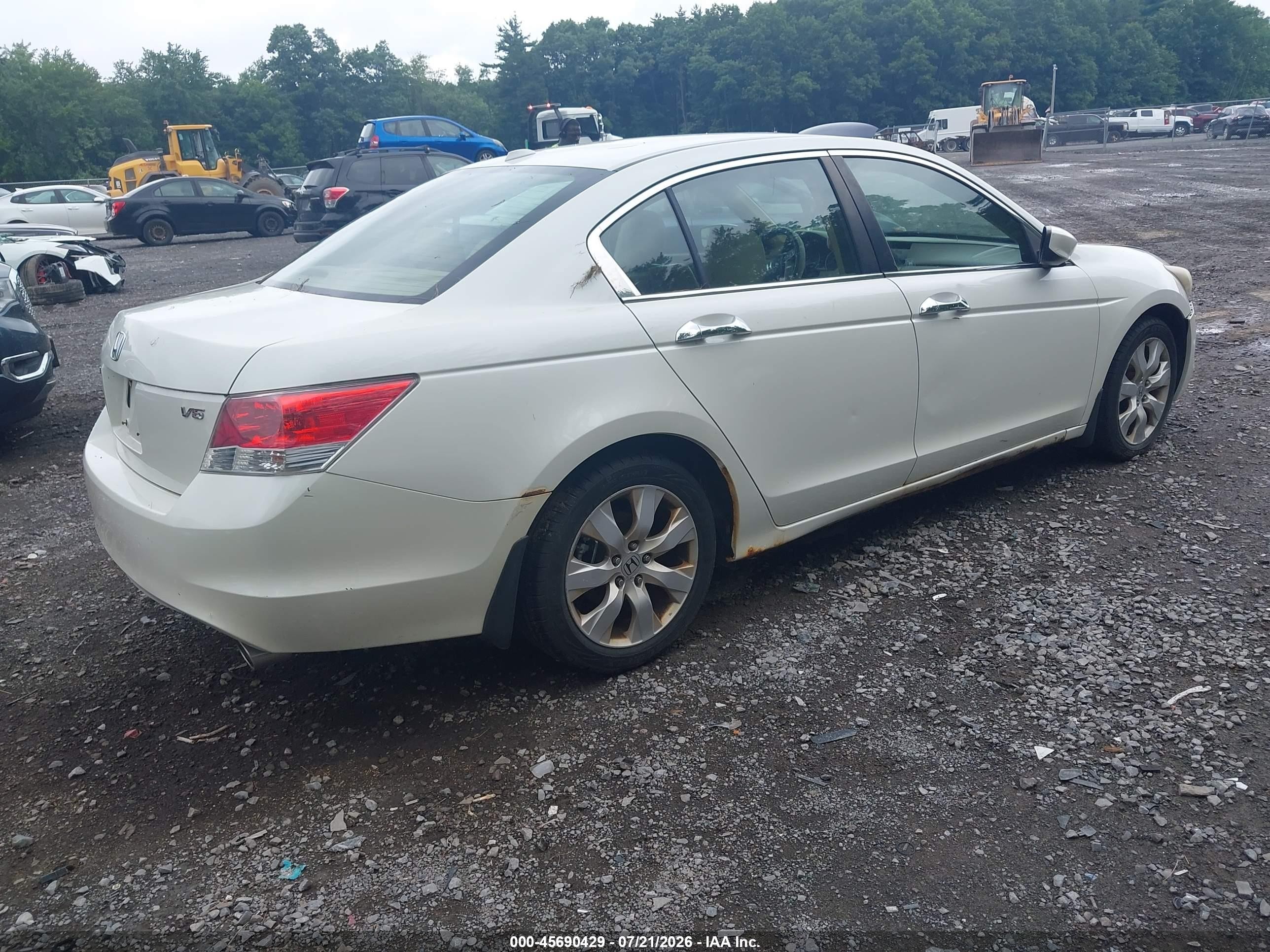 2010 Honda Accord 3.5 Ex-l Белый vin: 1HGCP3F8XAA001046