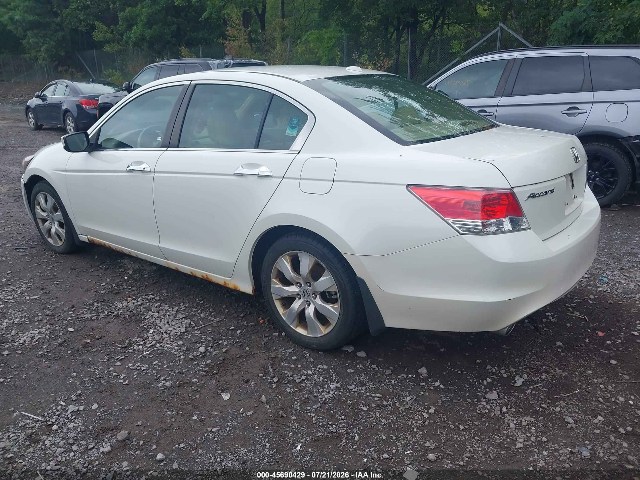 2010 Honda Accord 3.5 Ex-l Белый vin: 1HGCP3F8XAA001046