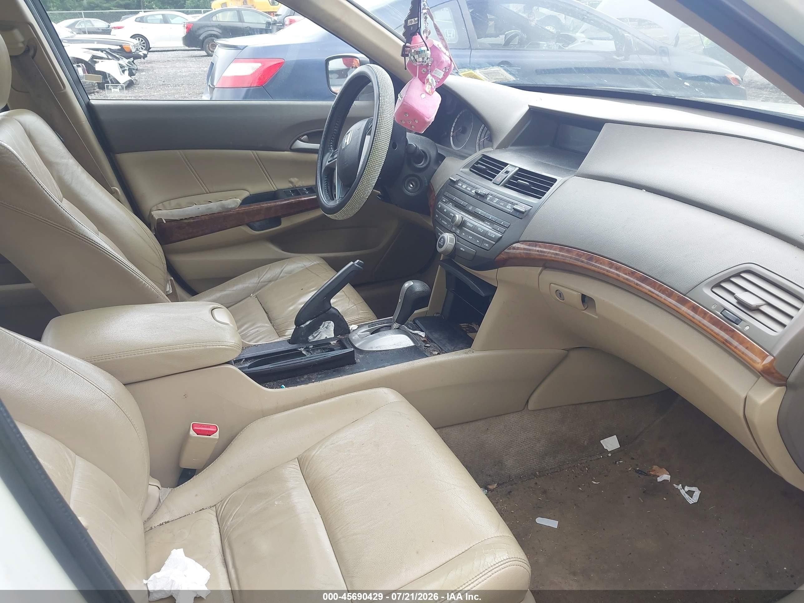 2010 Honda Accord 3.5 Ex-l Белый vin: 1HGCP3F8XAA001046