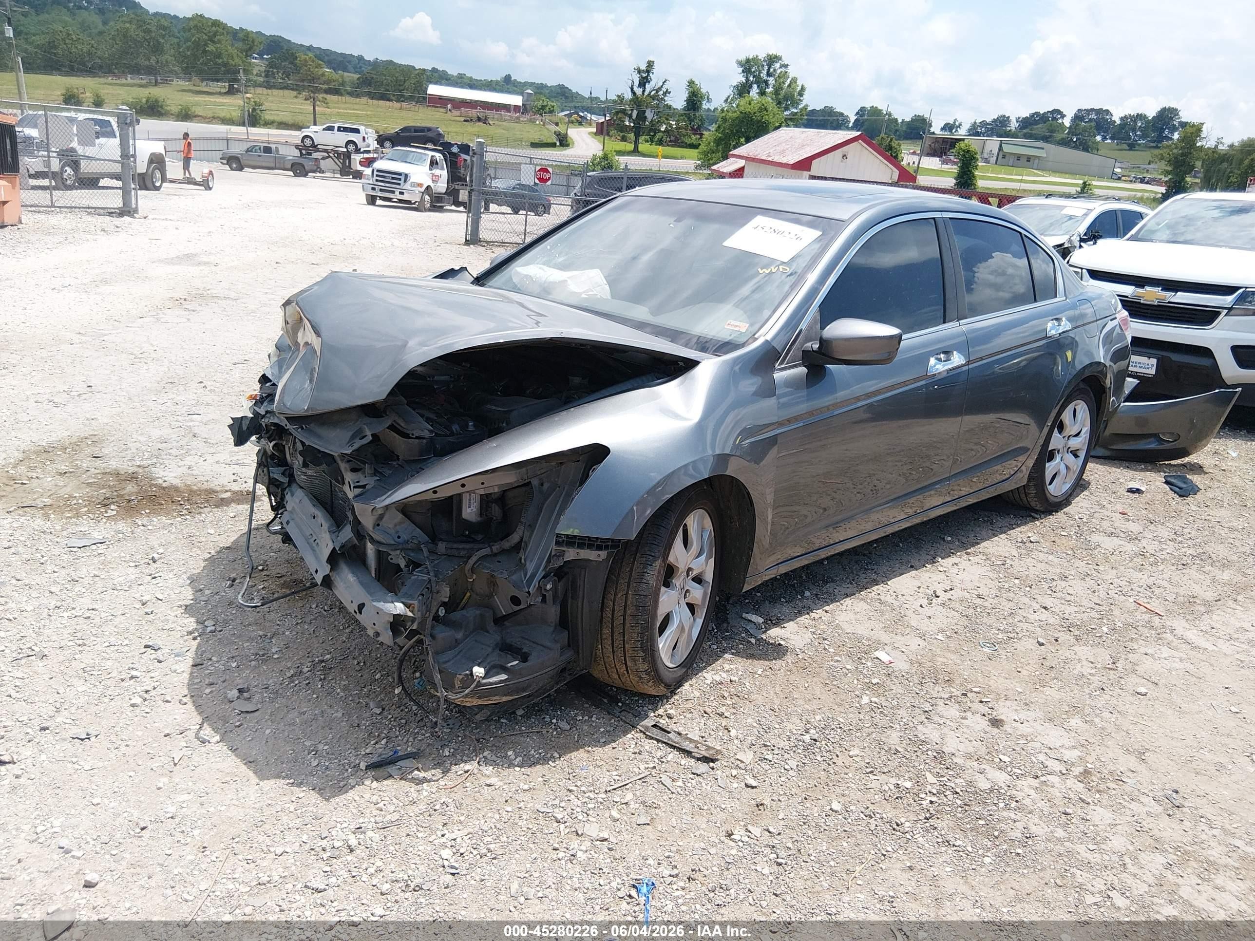 2010 Honda Accord 3.5 Ex-l Gray vin: 1HGCP3F8XAA004125