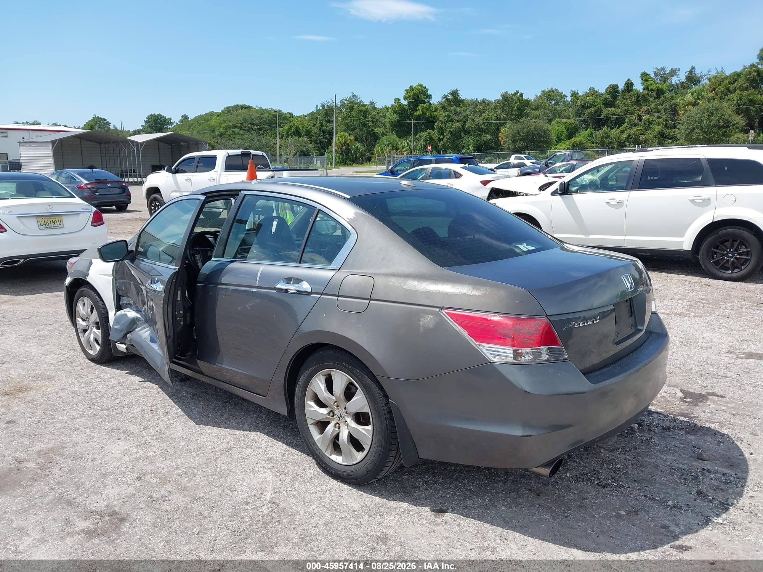 2010 Honda Accord 3.5 Ex-l Gray vin: 1HGCP3F8XAA017442