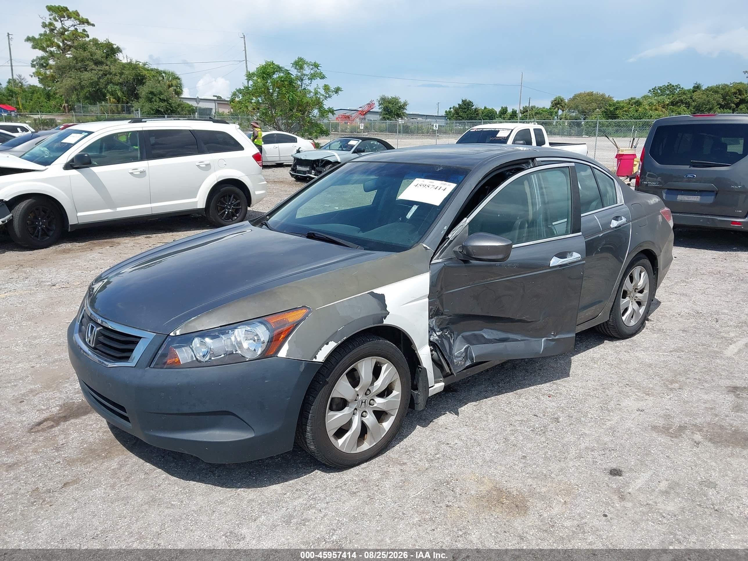 2010 Honda Accord 3.5 Ex-l Gray vin: 1HGCP3F8XAA017442