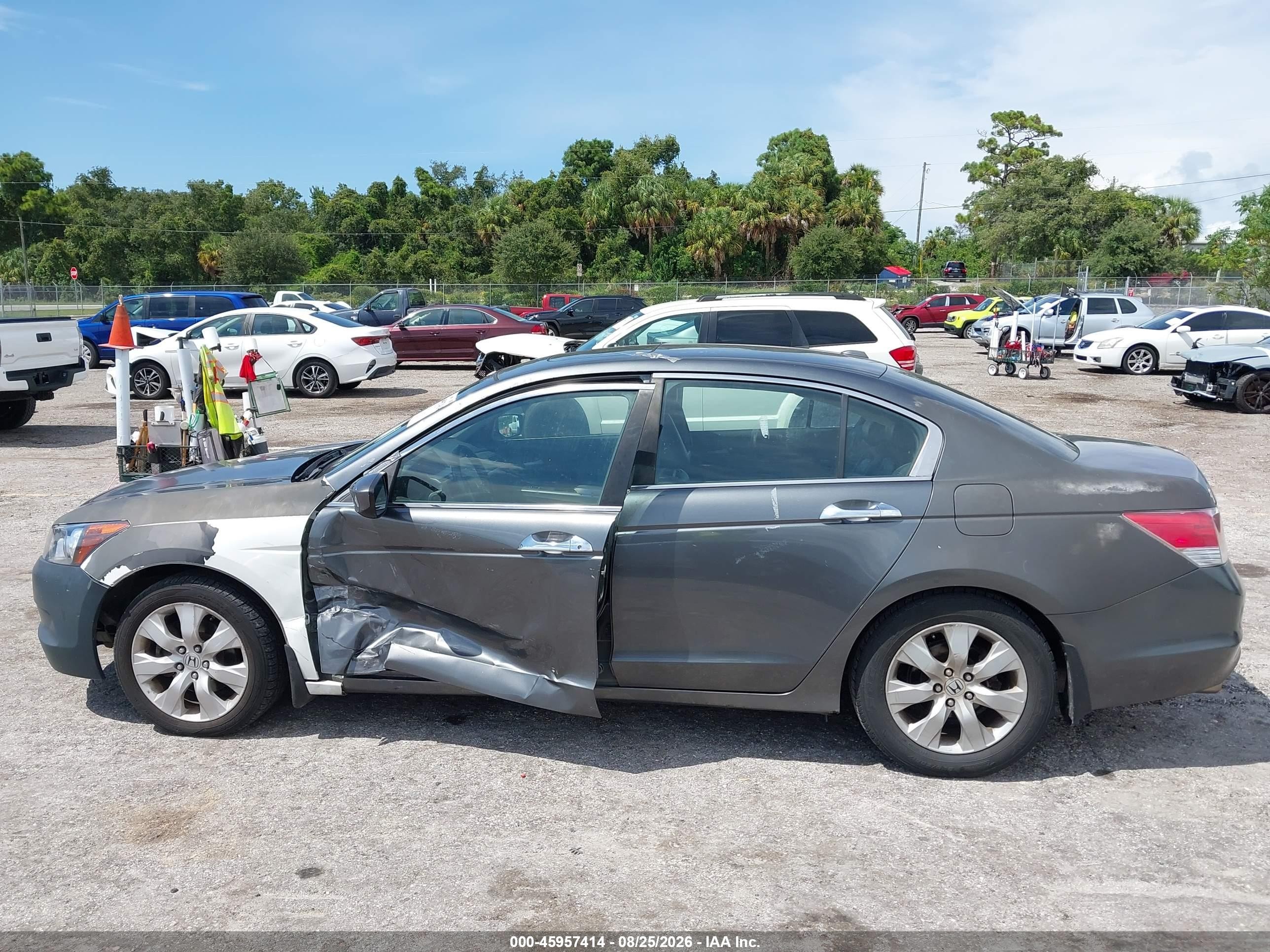 2010 Honda Accord 3.5 Ex-l Gray vin: 1HGCP3F8XAA017442