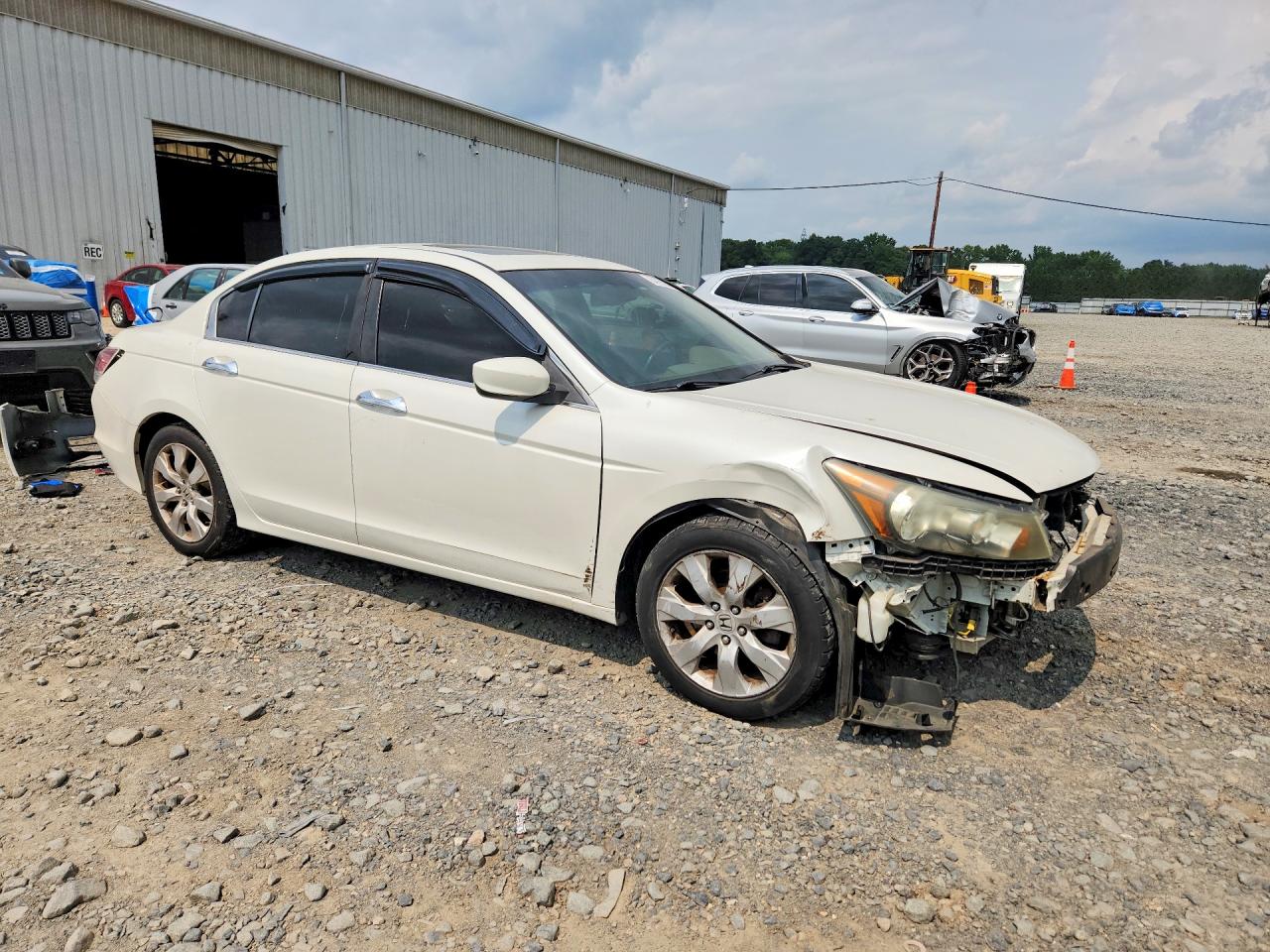 2010 Honda Accord Exl White vin: 1HGCP3F8XAA024228