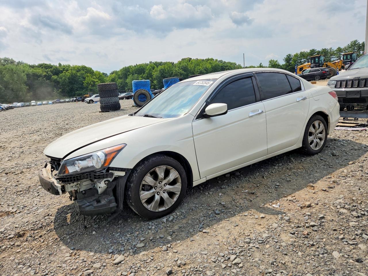 2010 Honda Accord Exl White vin: 1HGCP3F8XAA024228