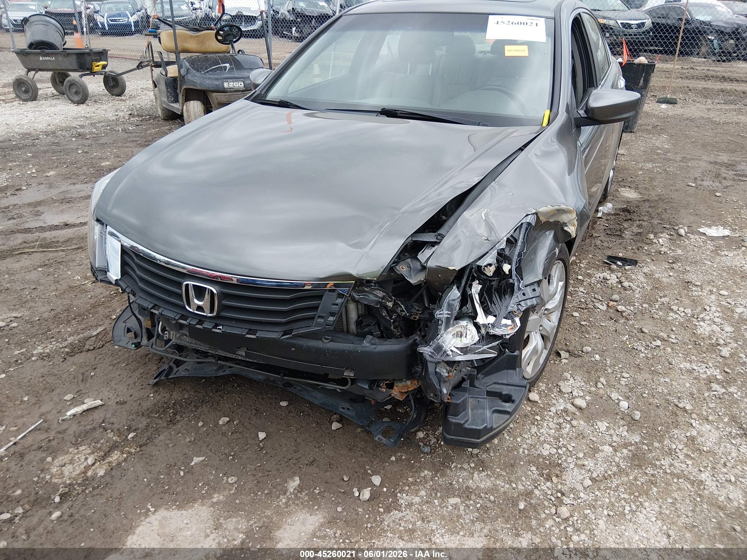 2010 Honda Accord 3.5 Ex-l Gray vin: 1HGCP3F8XAA028599