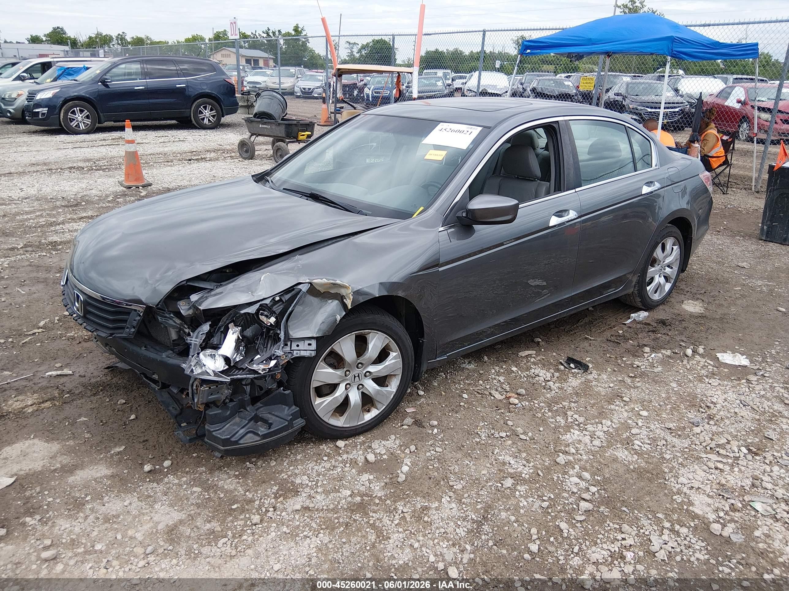 2010 Honda Accord 3.5 Ex-l Gray vin: 1HGCP3F8XAA028599