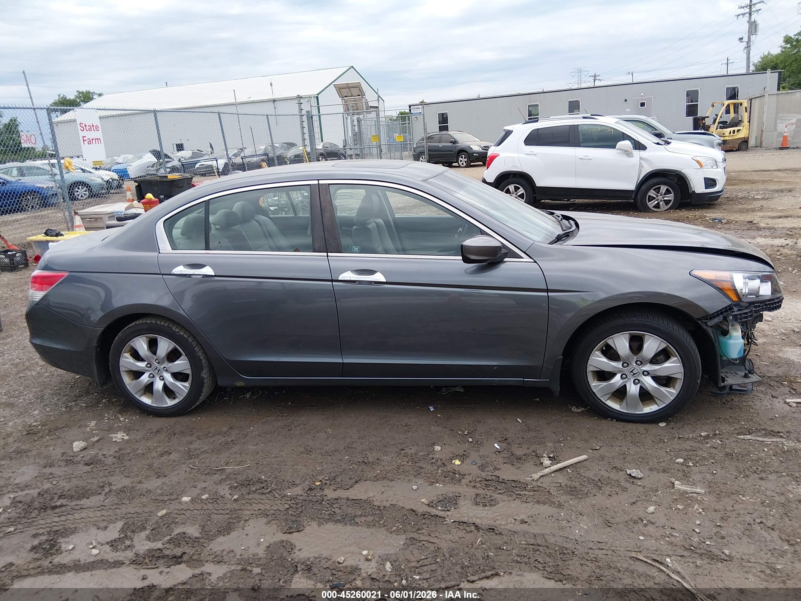 2010 Honda Accord 3.5 Ex-l Gray vin: 1HGCP3F8XAA028599