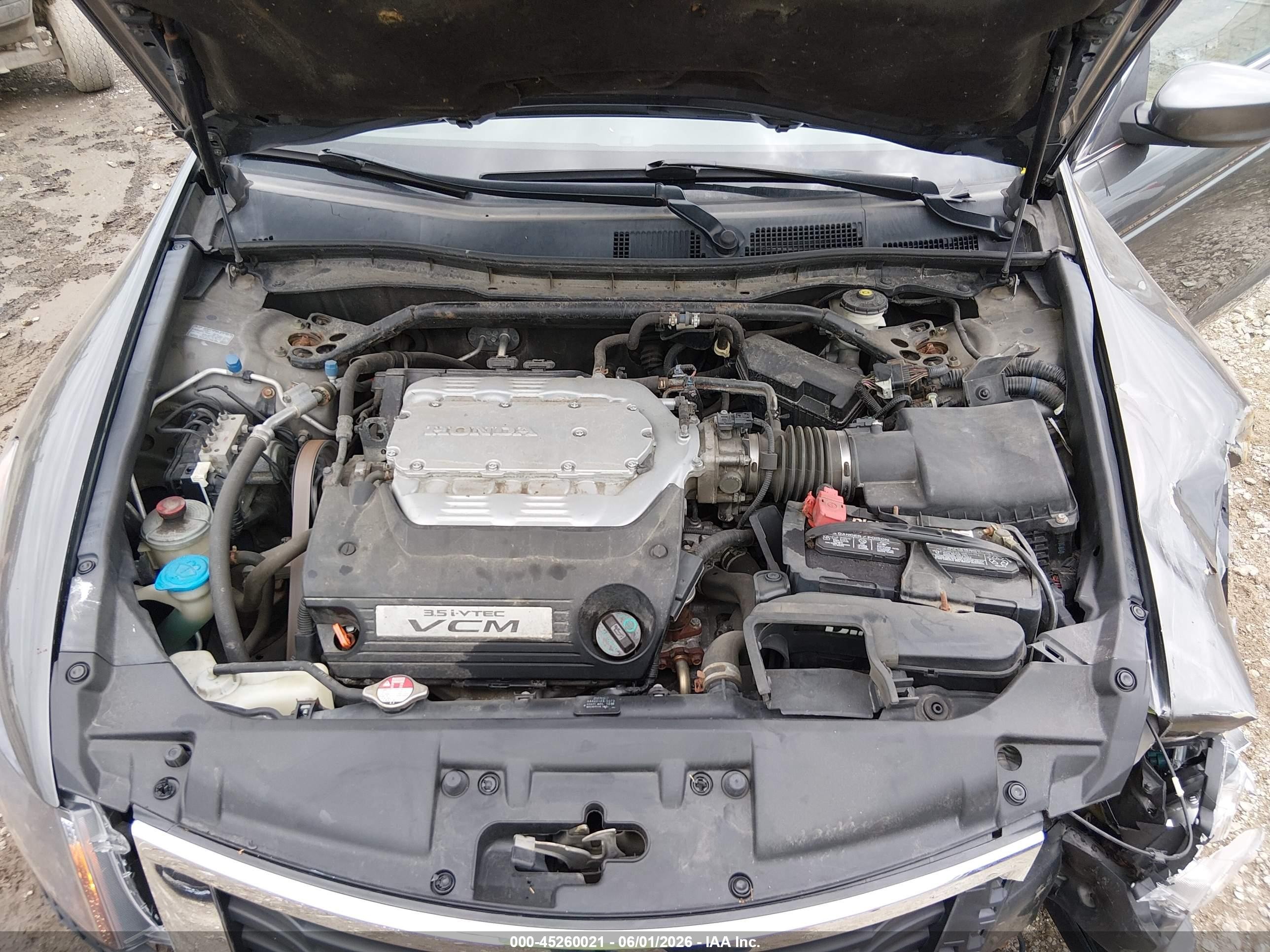 2010 Honda Accord 3.5 Ex-l Gray vin: 1HGCP3F8XAA028599