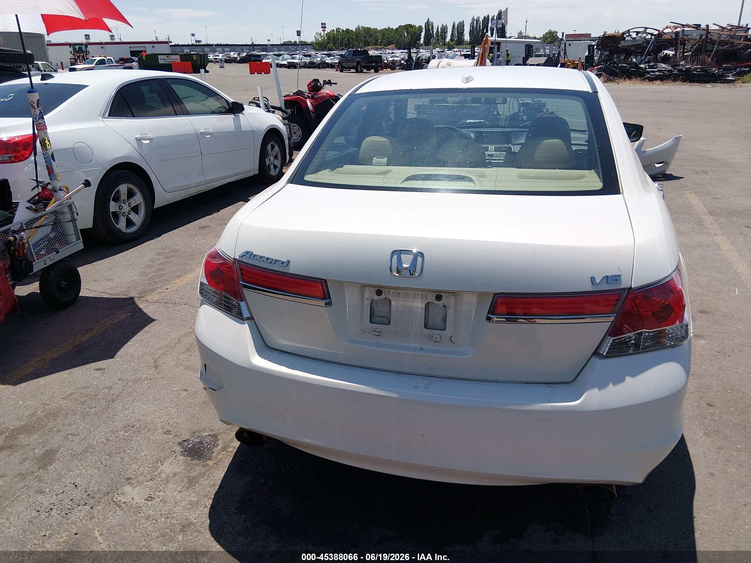 2011 Honda Accord 3.5 Ex-l White vin: 1HGCP3F8XBA001324