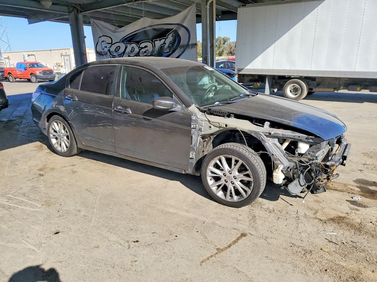 2011 Honda Accord Exl Gray vin: 1HGCP3F8XBA001839