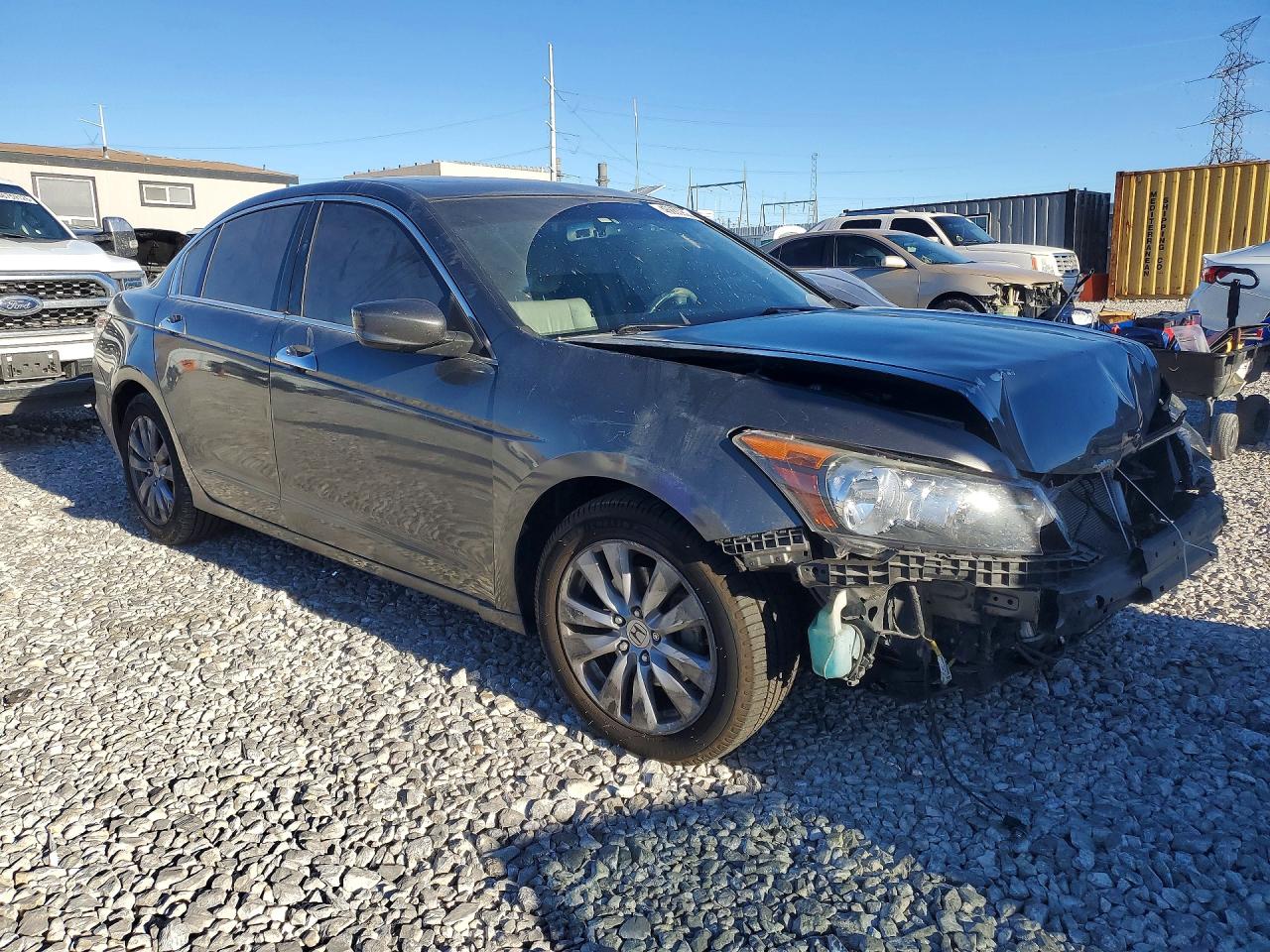 2011 Honda Accord Exl Gray vin: 1HGCP3F8XBA011027