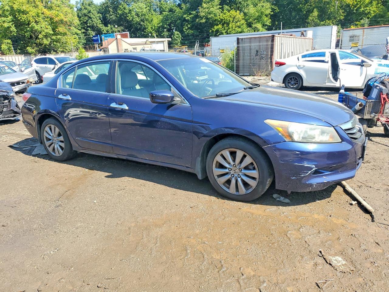 2011 Honda Accord Exl Blue vin: 1HGCP3F8XBA021119