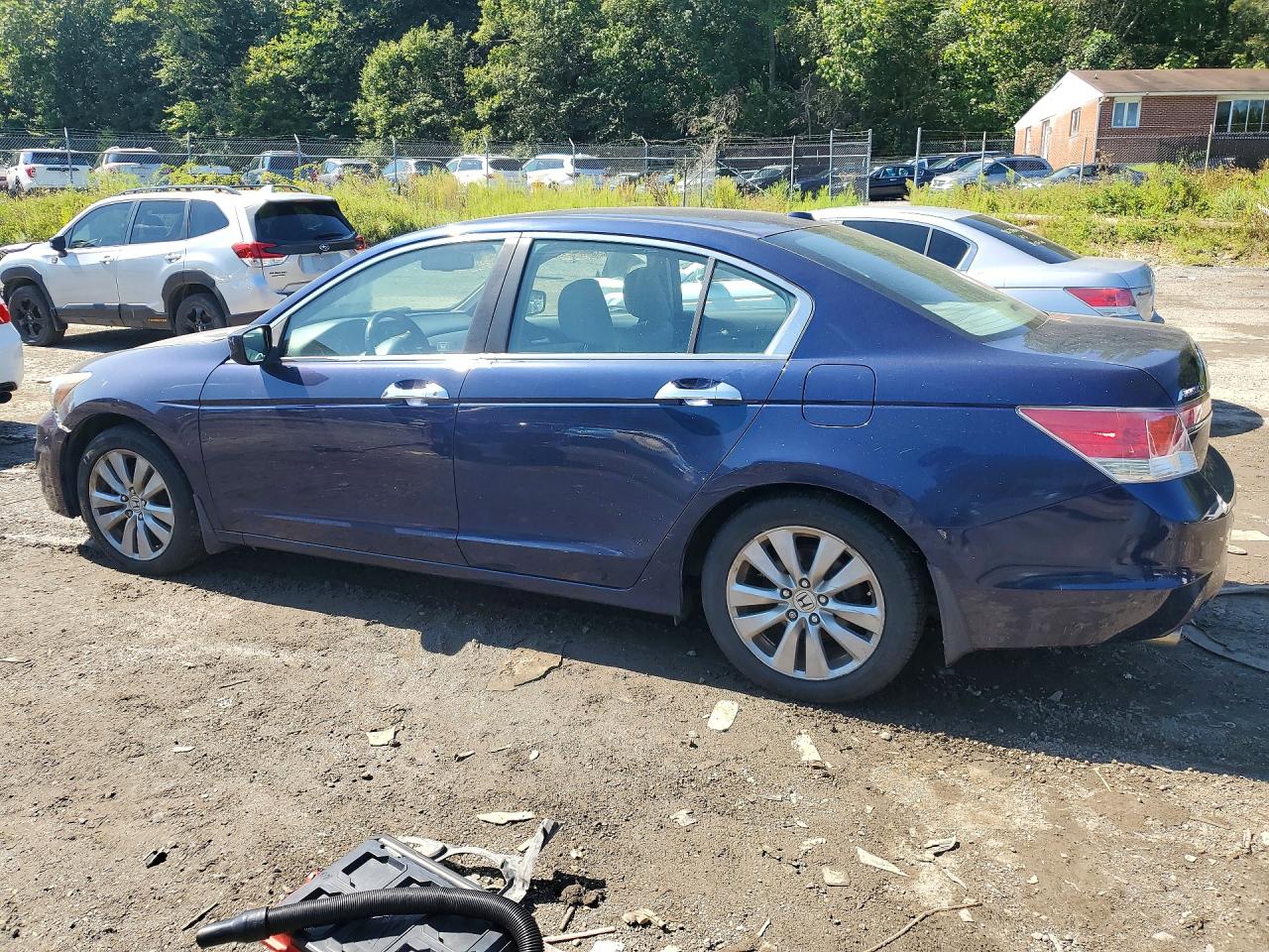 2011 Honda Accord Exl Blue vin: 1HGCP3F8XBA021119