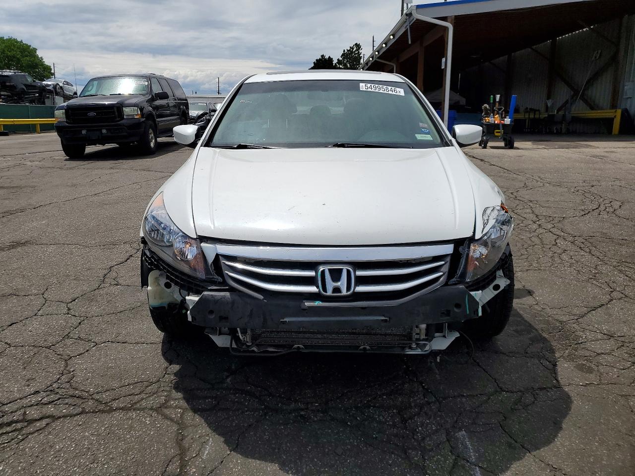 2011 Honda Accord Exl White vin: 1HGCP3F8XBA025669