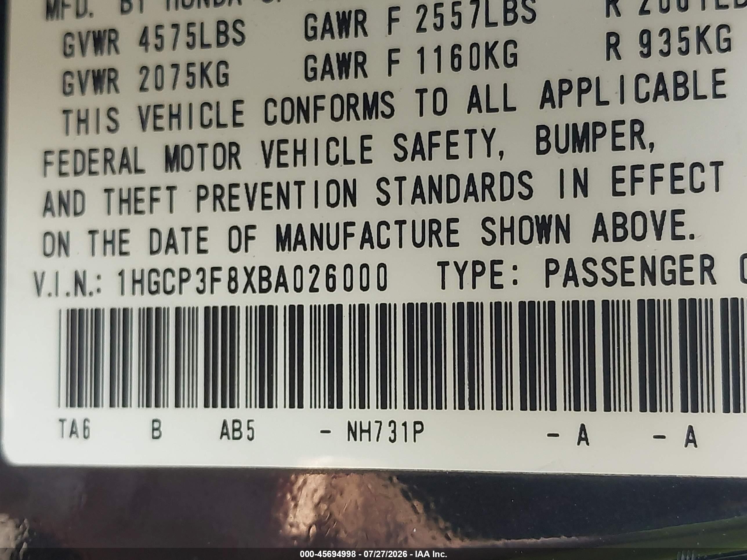 2011 Honda Accord 3.5 Ex-l Black vin: 1HGCP3F8XBA026000