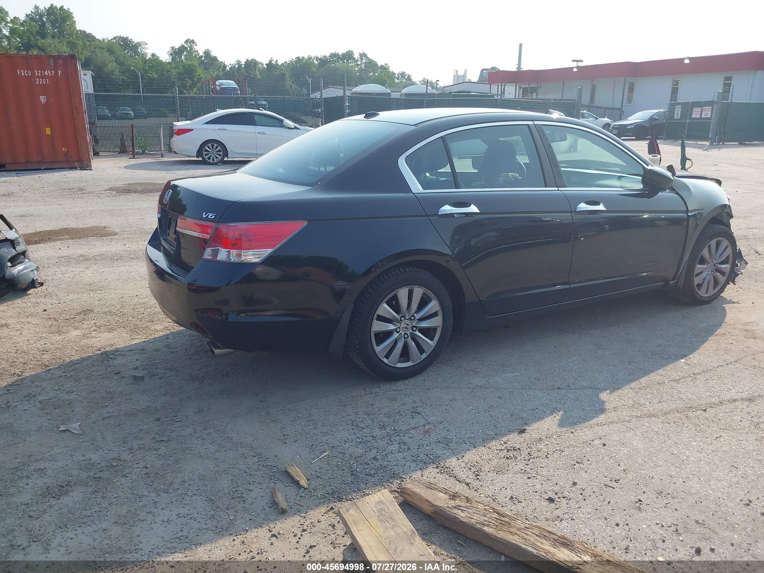 2011 Honda Accord 3.5 Ex-l Black vin: 1HGCP3F8XBA026000