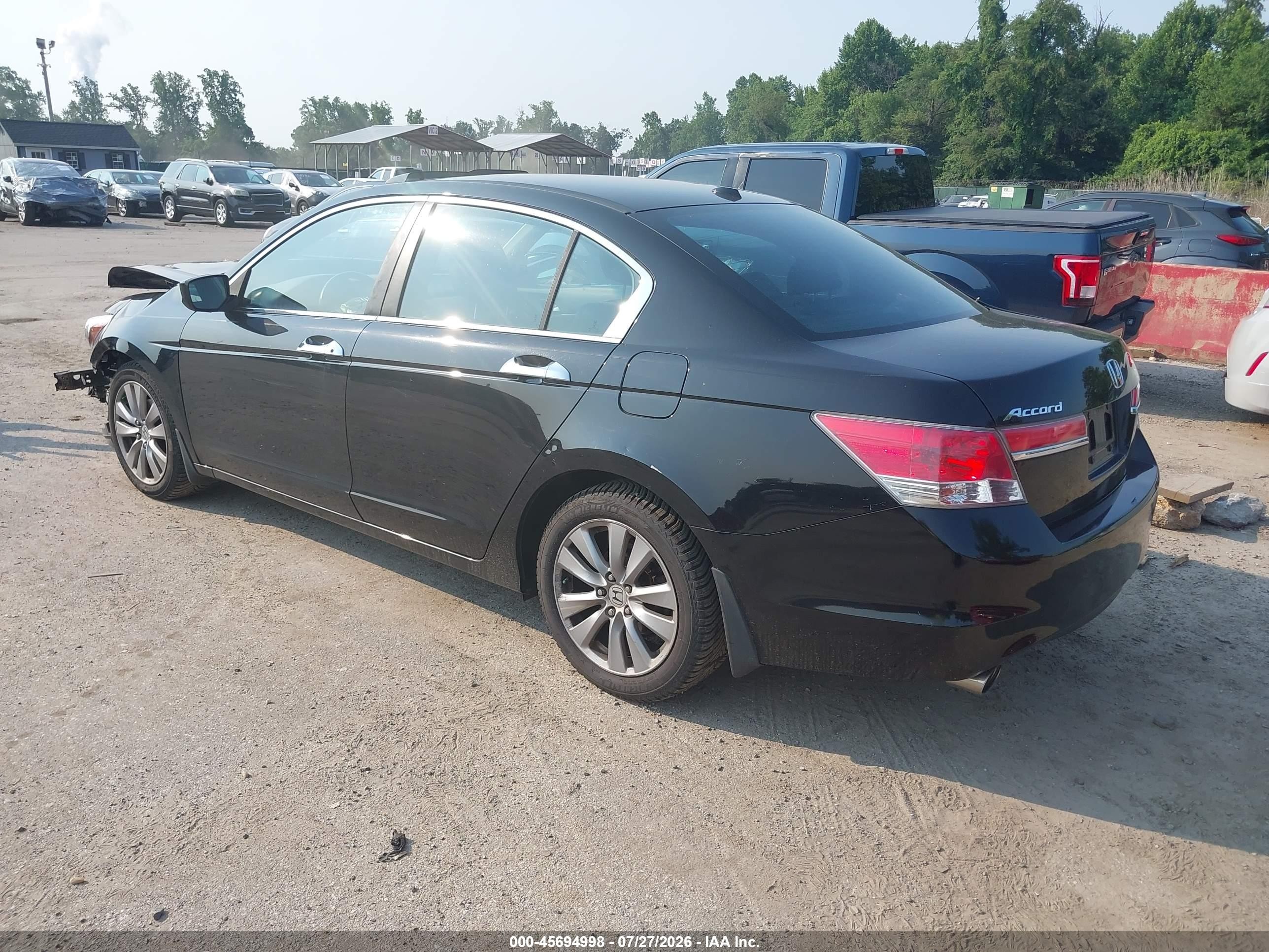 2011 Honda Accord 3.5 Ex-l Black vin: 1HGCP3F8XBA026000