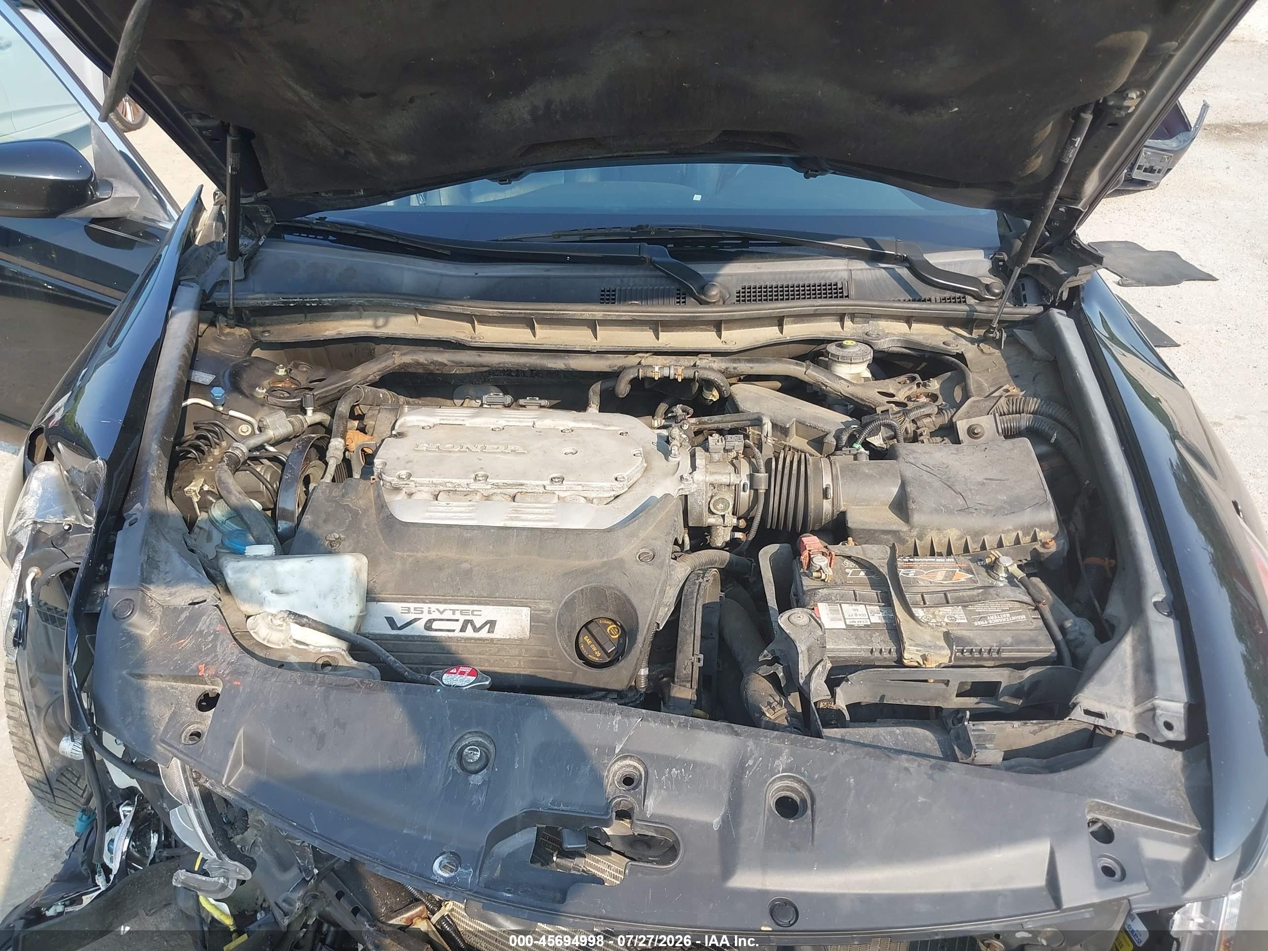 2011 Honda Accord 3.5 Ex-l Black vin: 1HGCP3F8XBA026000