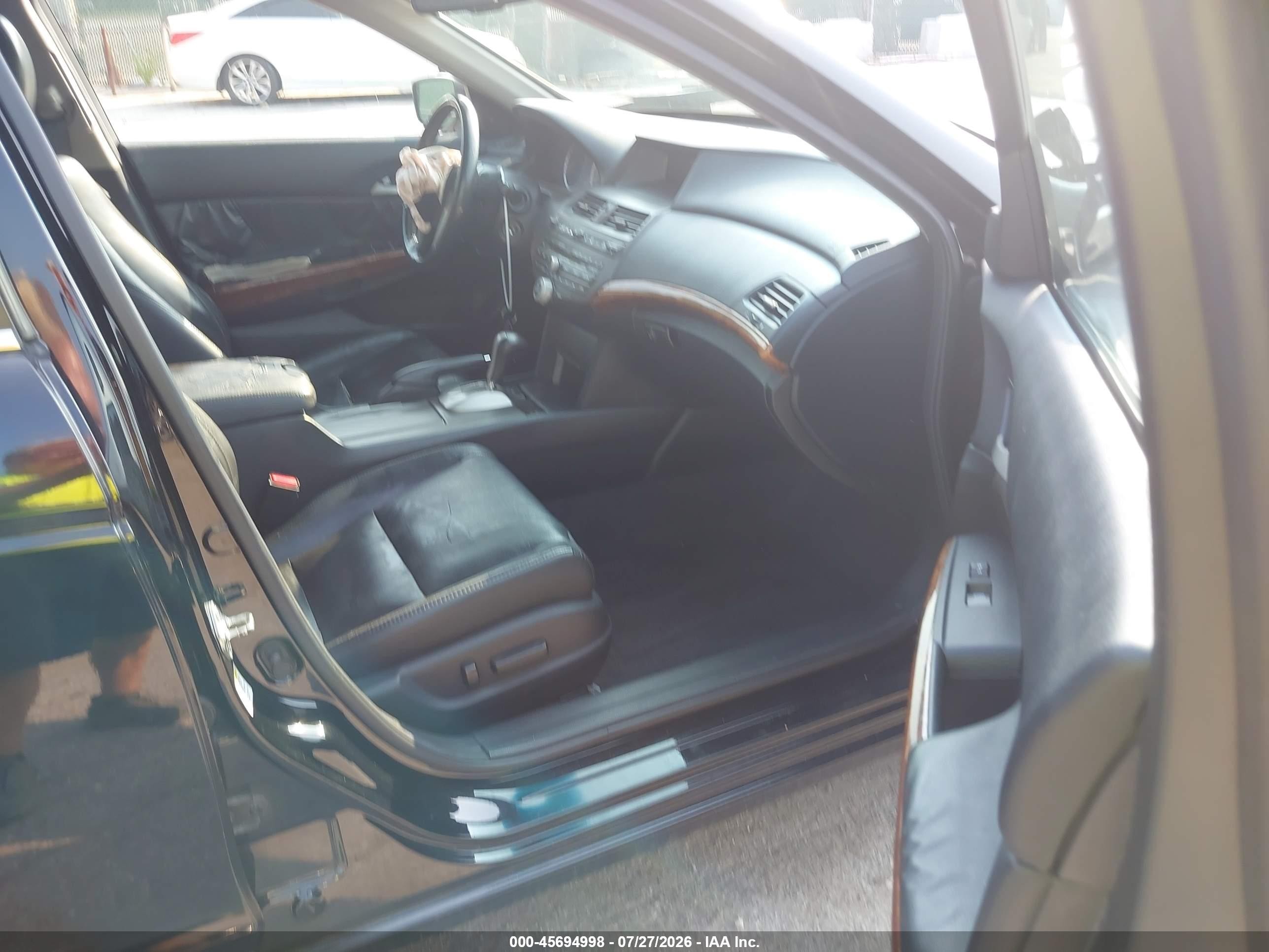 2011 Honda Accord 3.5 Ex-l Black vin: 1HGCP3F8XBA026000