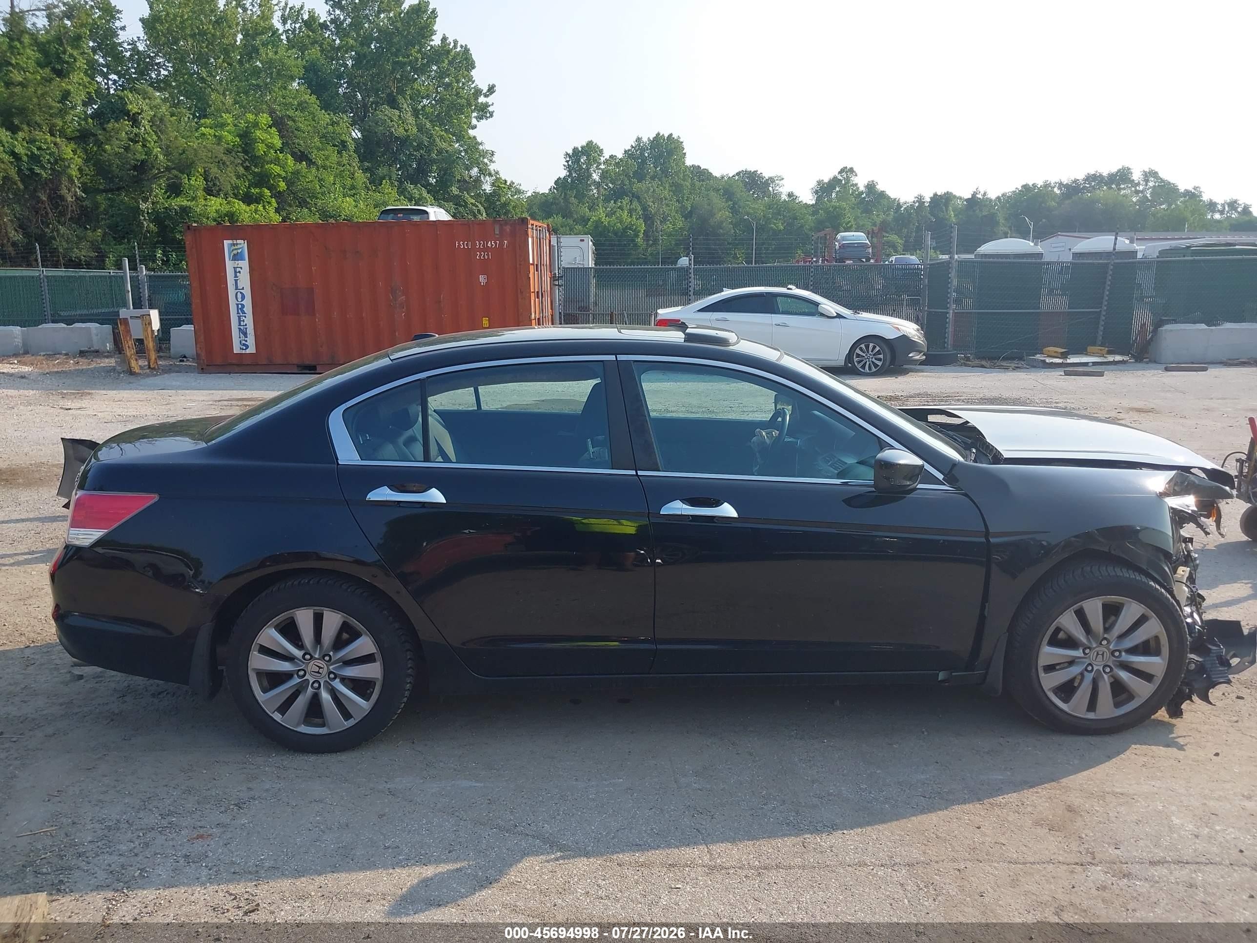 2011 Honda Accord 3.5 Ex-l Black vin: 1HGCP3F8XBA026000