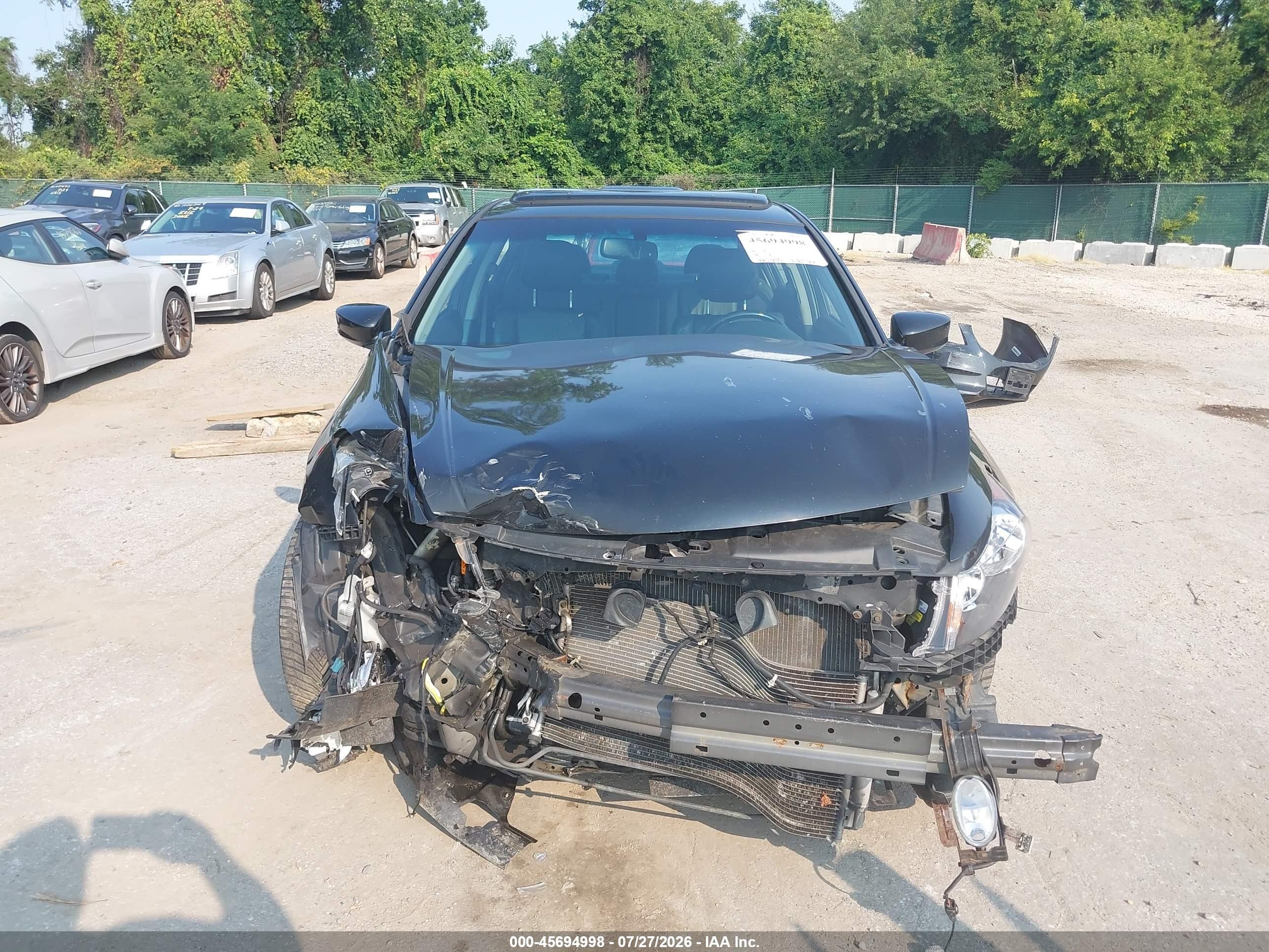 2011 Honda Accord 3.5 Ex-l Black vin: 1HGCP3F8XBA026000