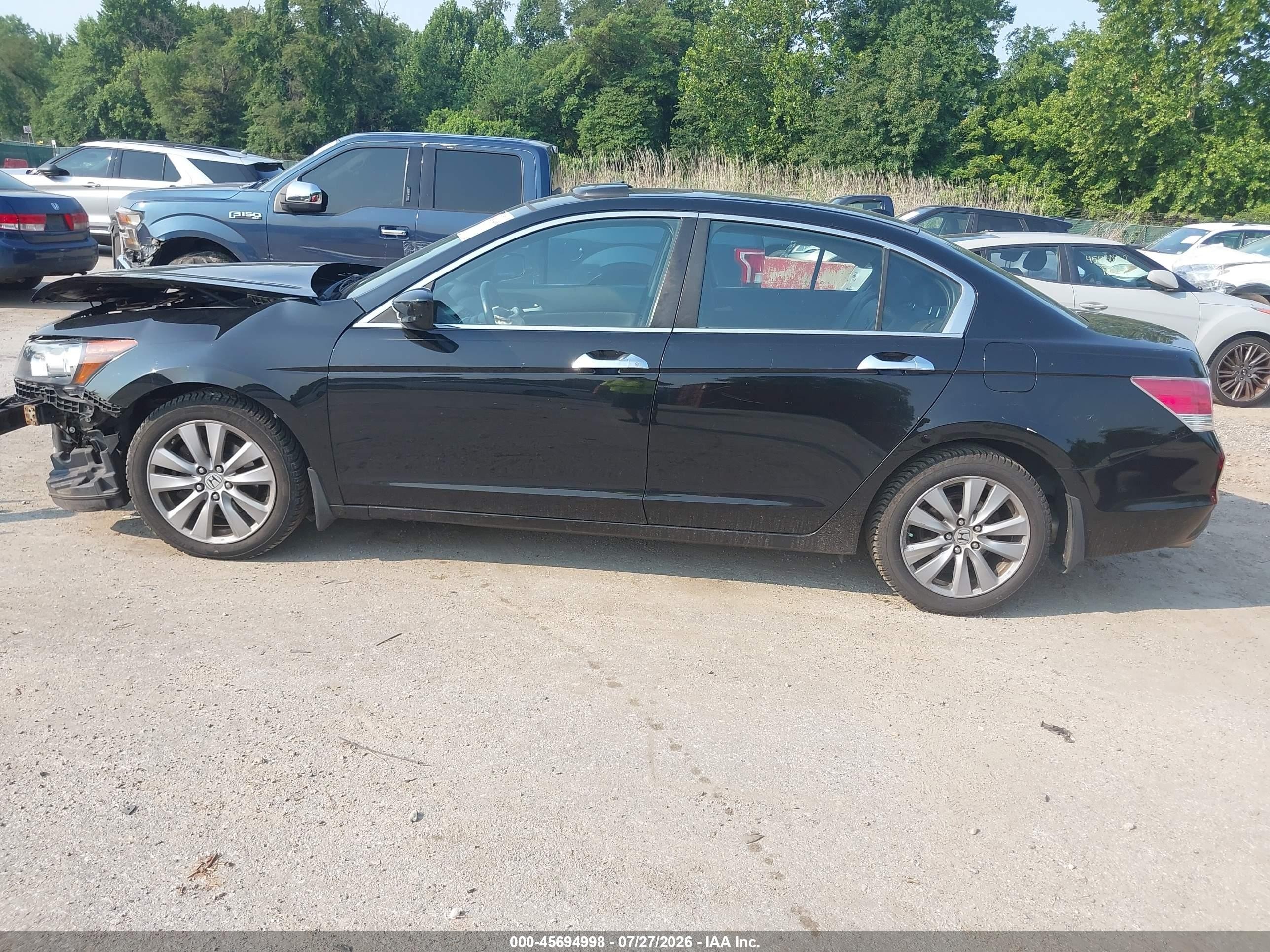 2011 Honda Accord 3.5 Ex-l Black vin: 1HGCP3F8XBA026000
