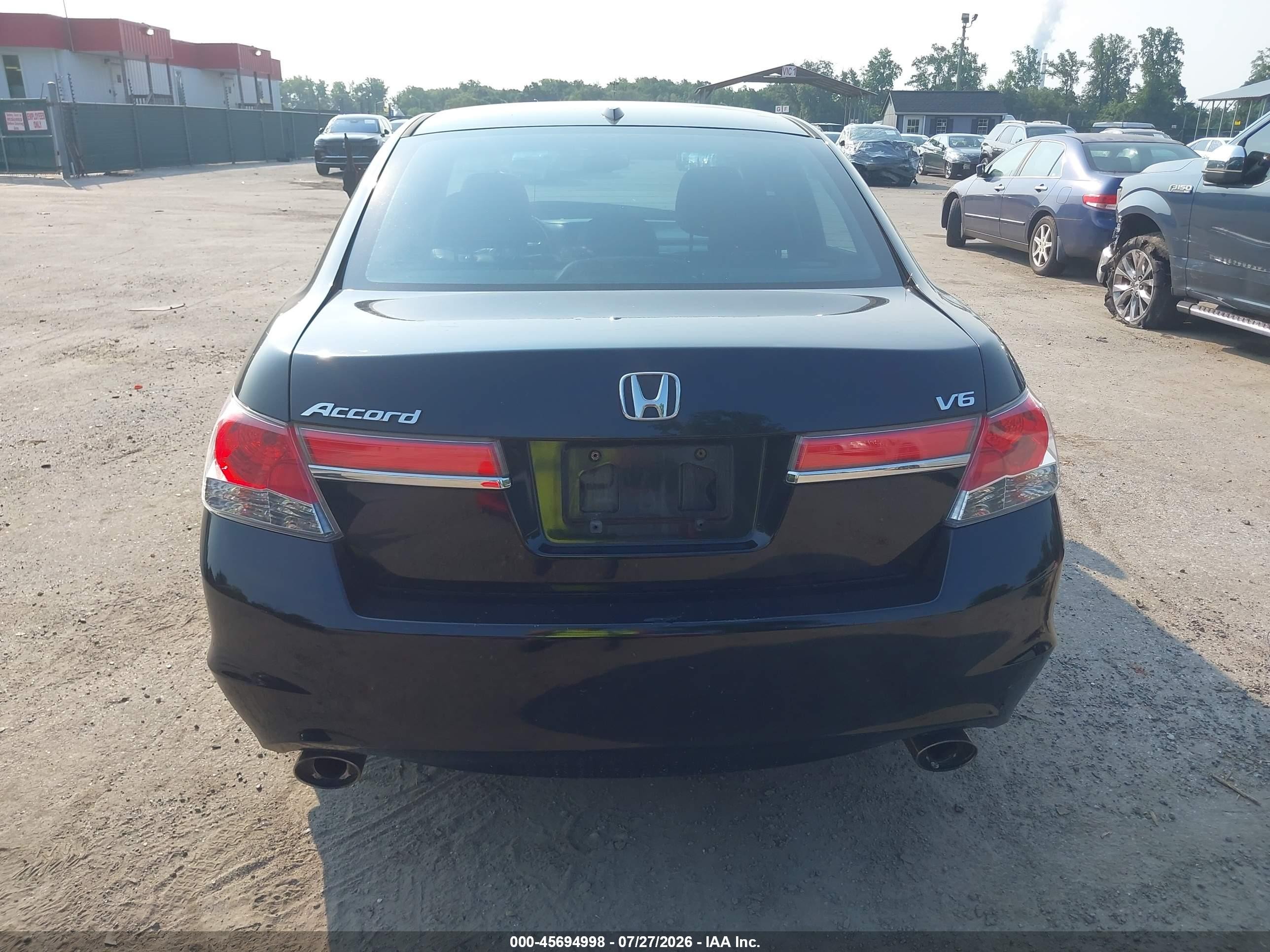 2011 Honda Accord 3.5 Ex-l Black vin: 1HGCP3F8XBA026000