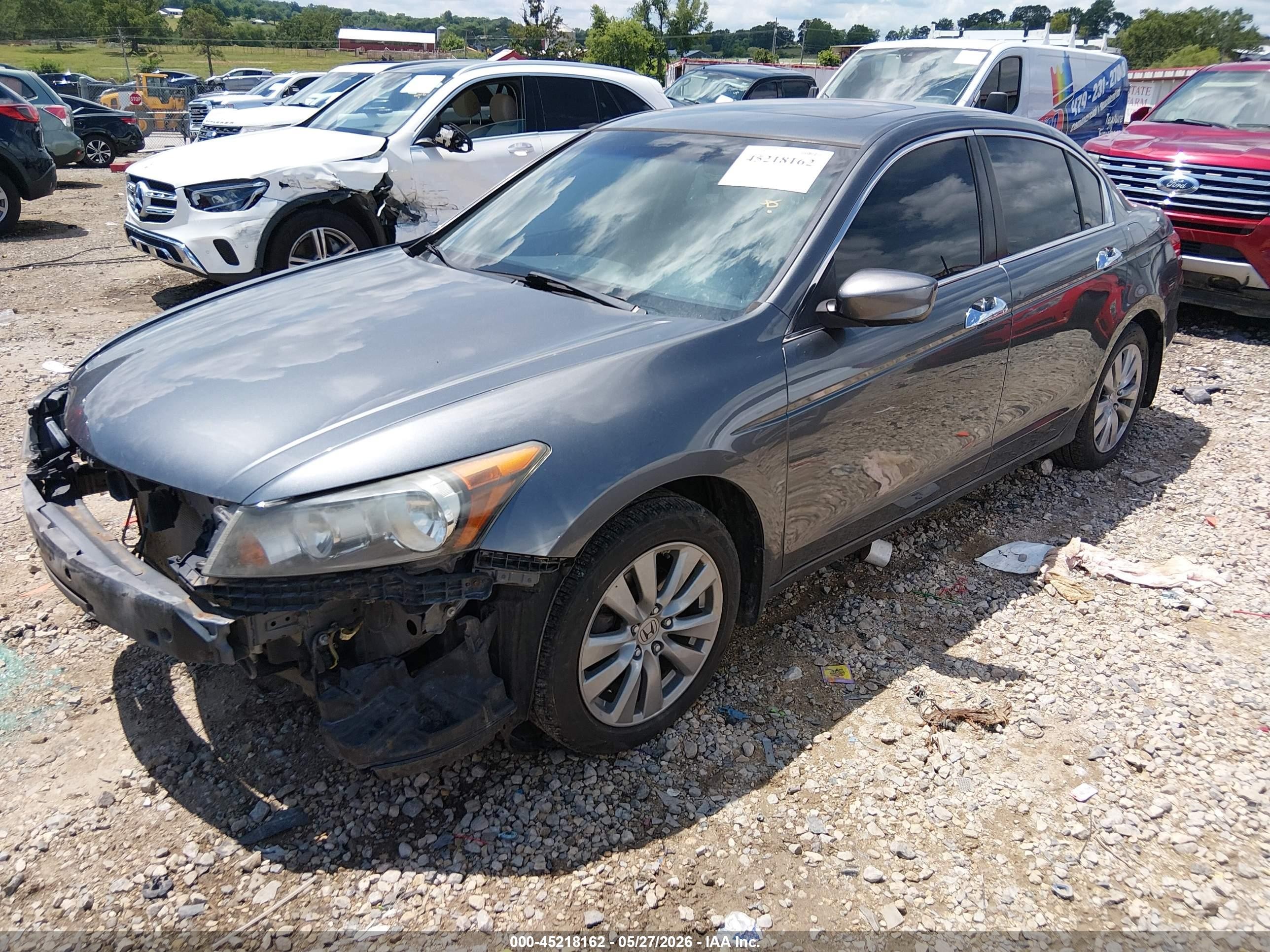 2011 Honda Accord 3.5 Ex-l Gray vin: 1HGCP3F8XBA028765