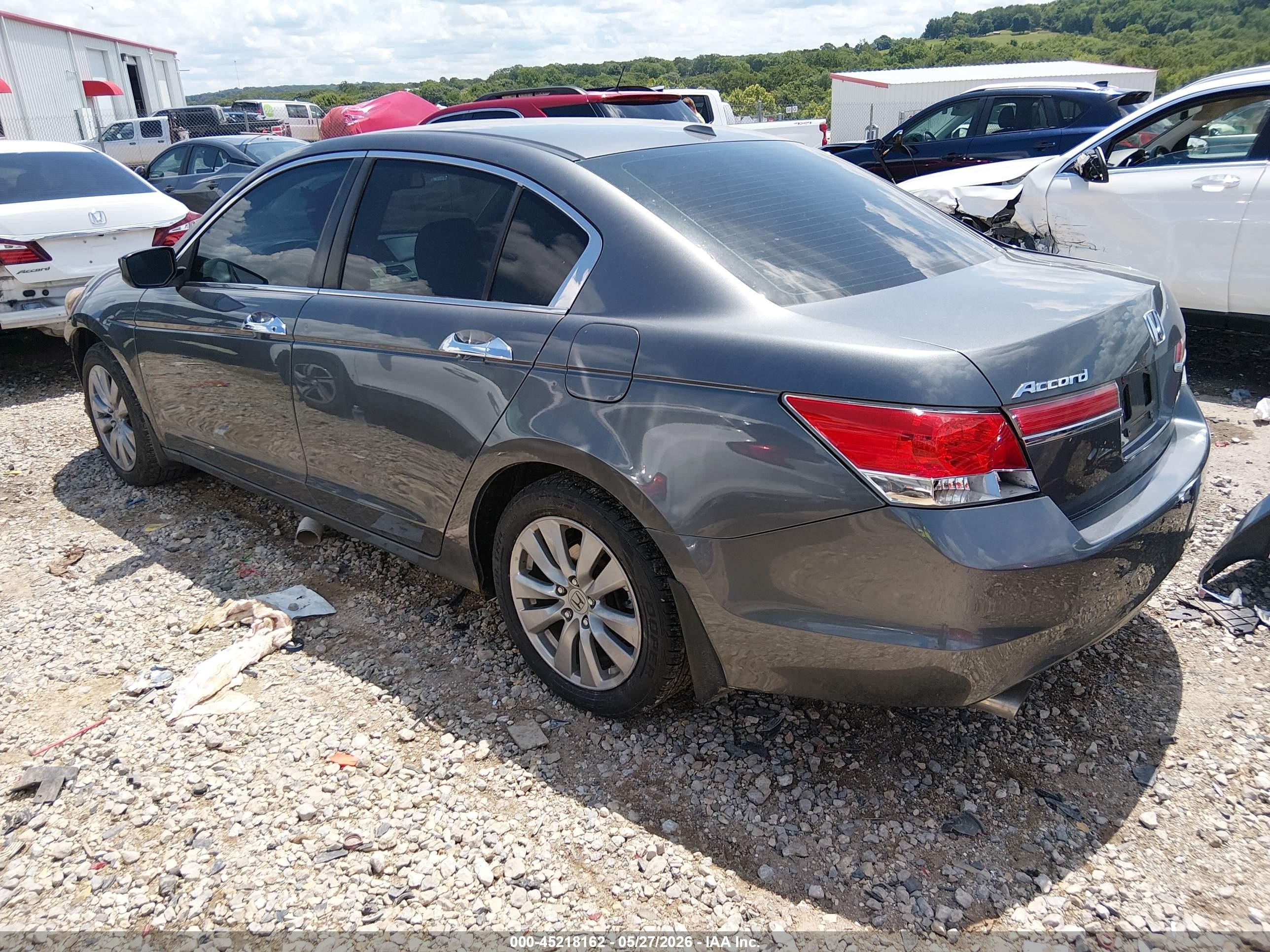 2011 Honda Accord 3.5 Ex-l Gray vin: 1HGCP3F8XBA028765