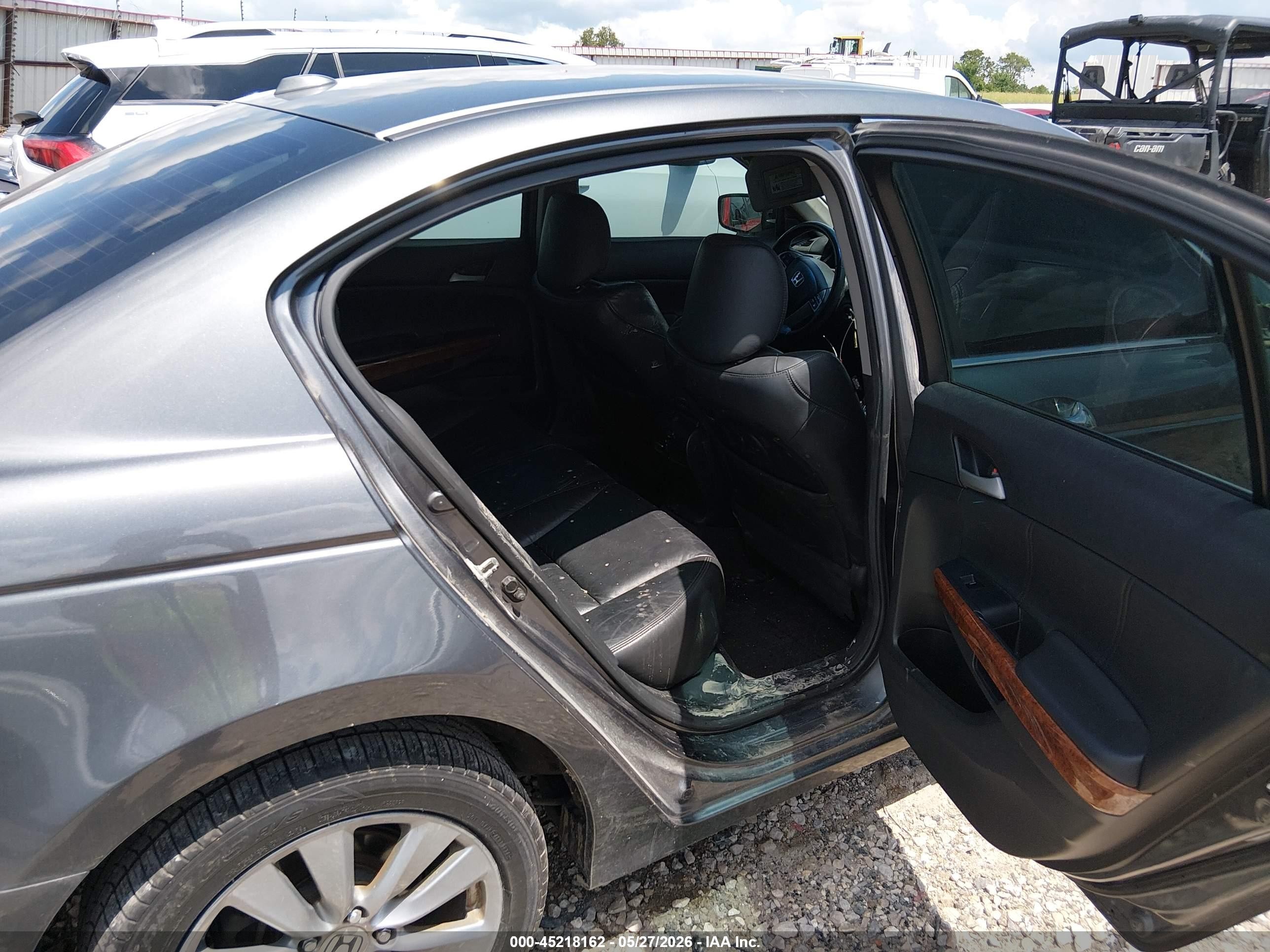 2011 Honda Accord 3.5 Ex-l Gray vin: 1HGCP3F8XBA028765