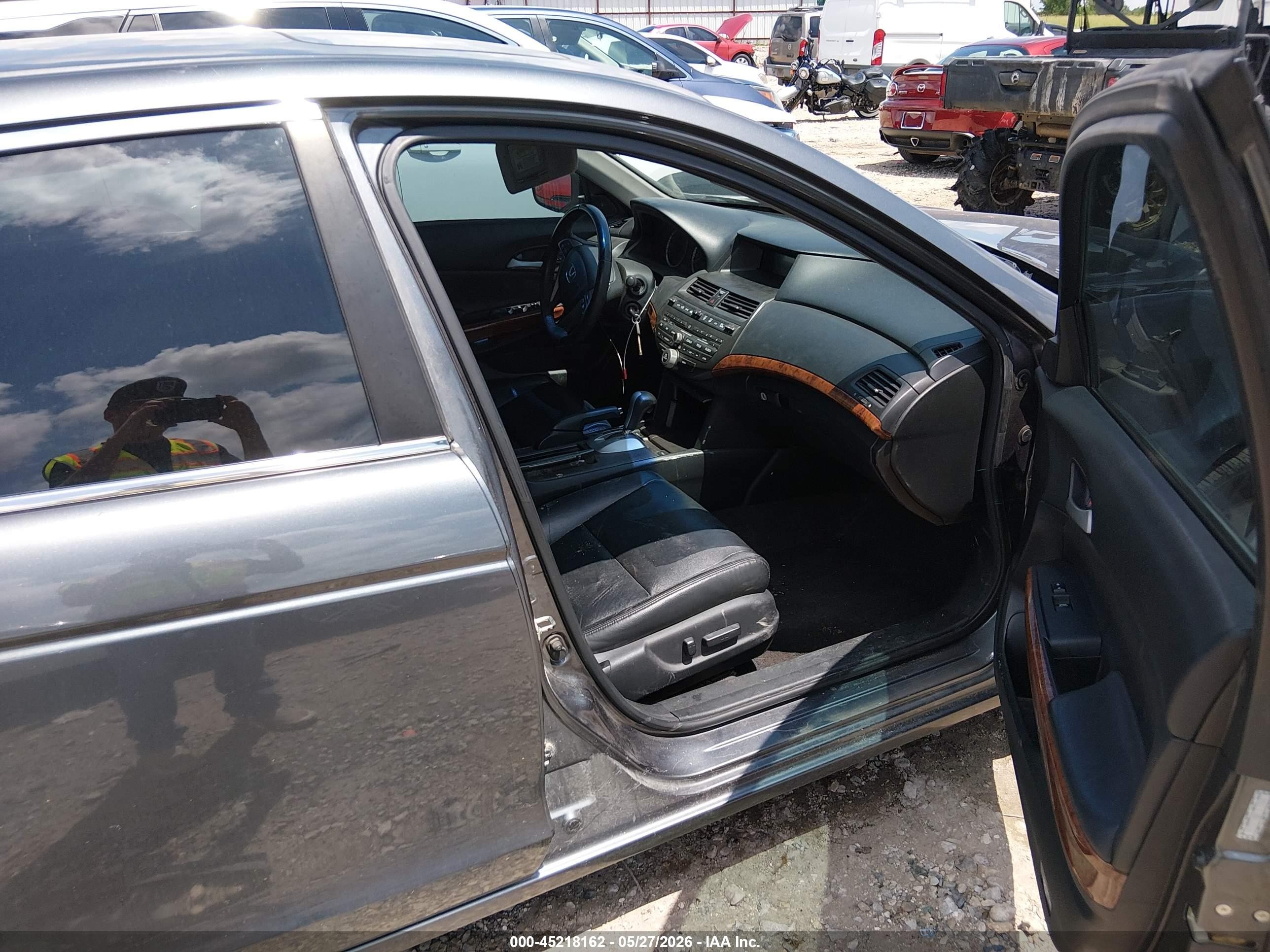 2011 Honda Accord 3.5 Ex-l Gray vin: 1HGCP3F8XBA028765