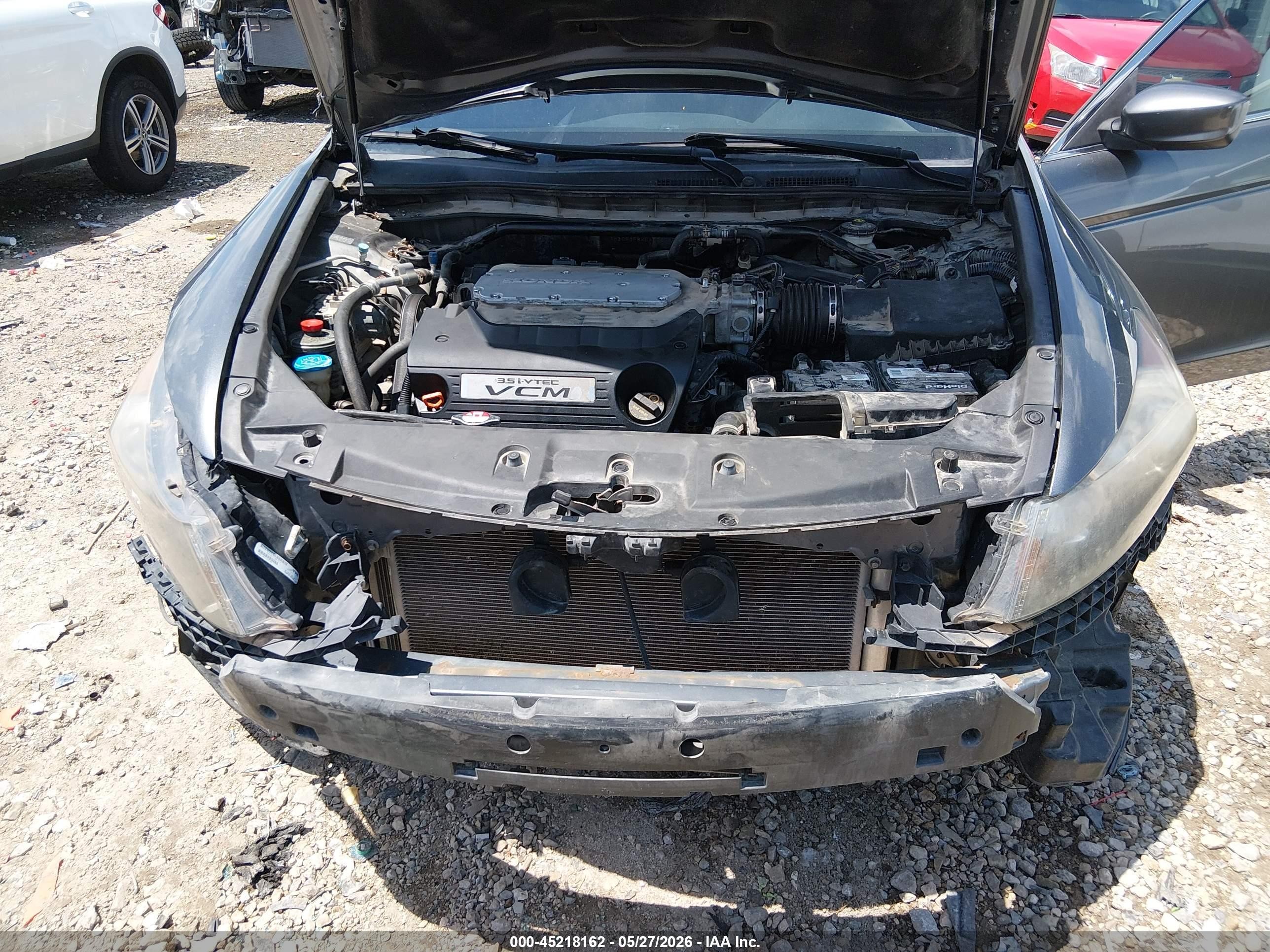 2011 Honda Accord 3.5 Ex-l Gray vin: 1HGCP3F8XBA028765