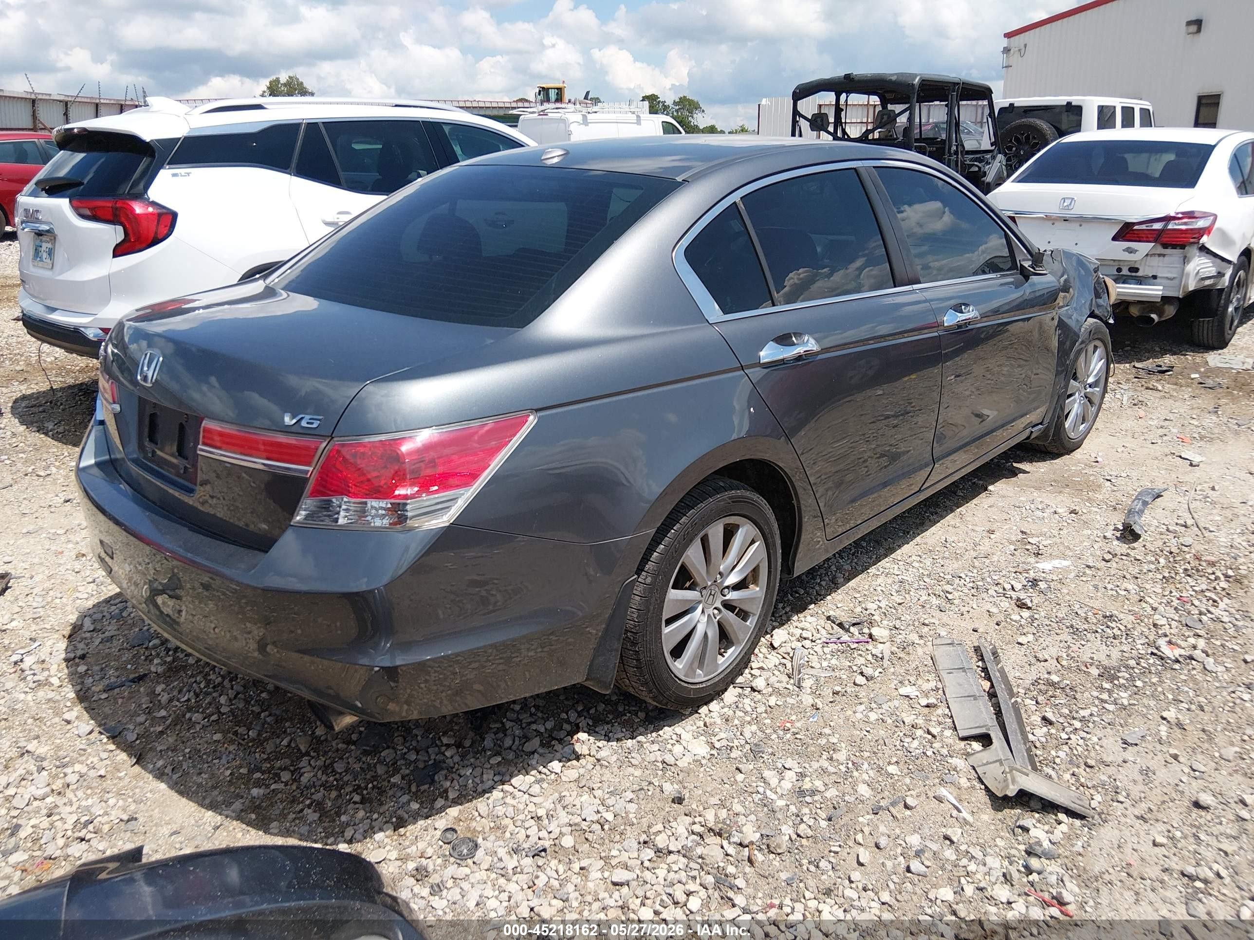 2011 Honda Accord 3.5 Ex-l Gray vin: 1HGCP3F8XBA028765