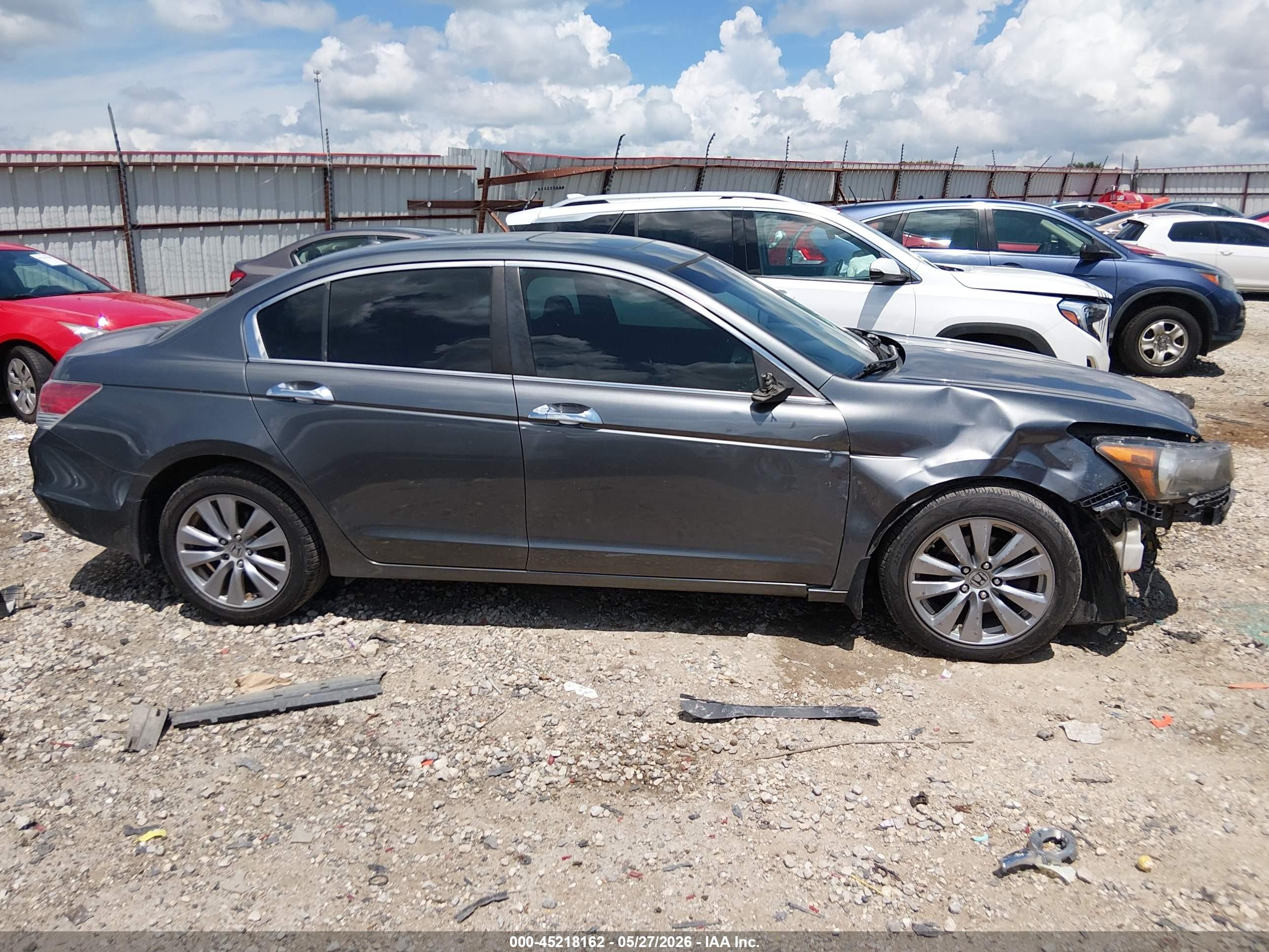 2011 Honda Accord 3.5 Ex-l Gray vin: 1HGCP3F8XBA028765