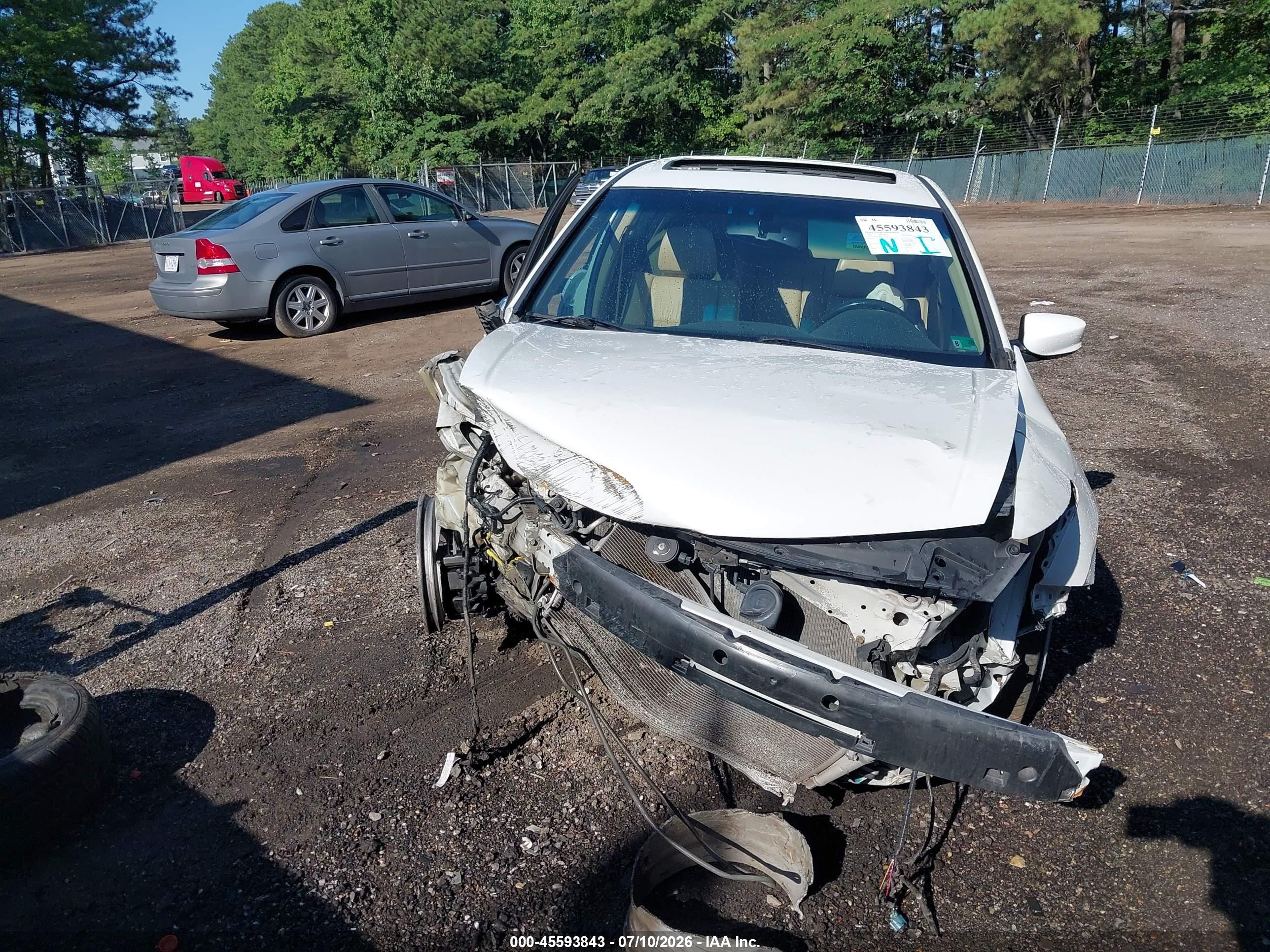 2012 Honda Accord 3.5 Ex-l White vin: 1HGCP3F8XCA013622