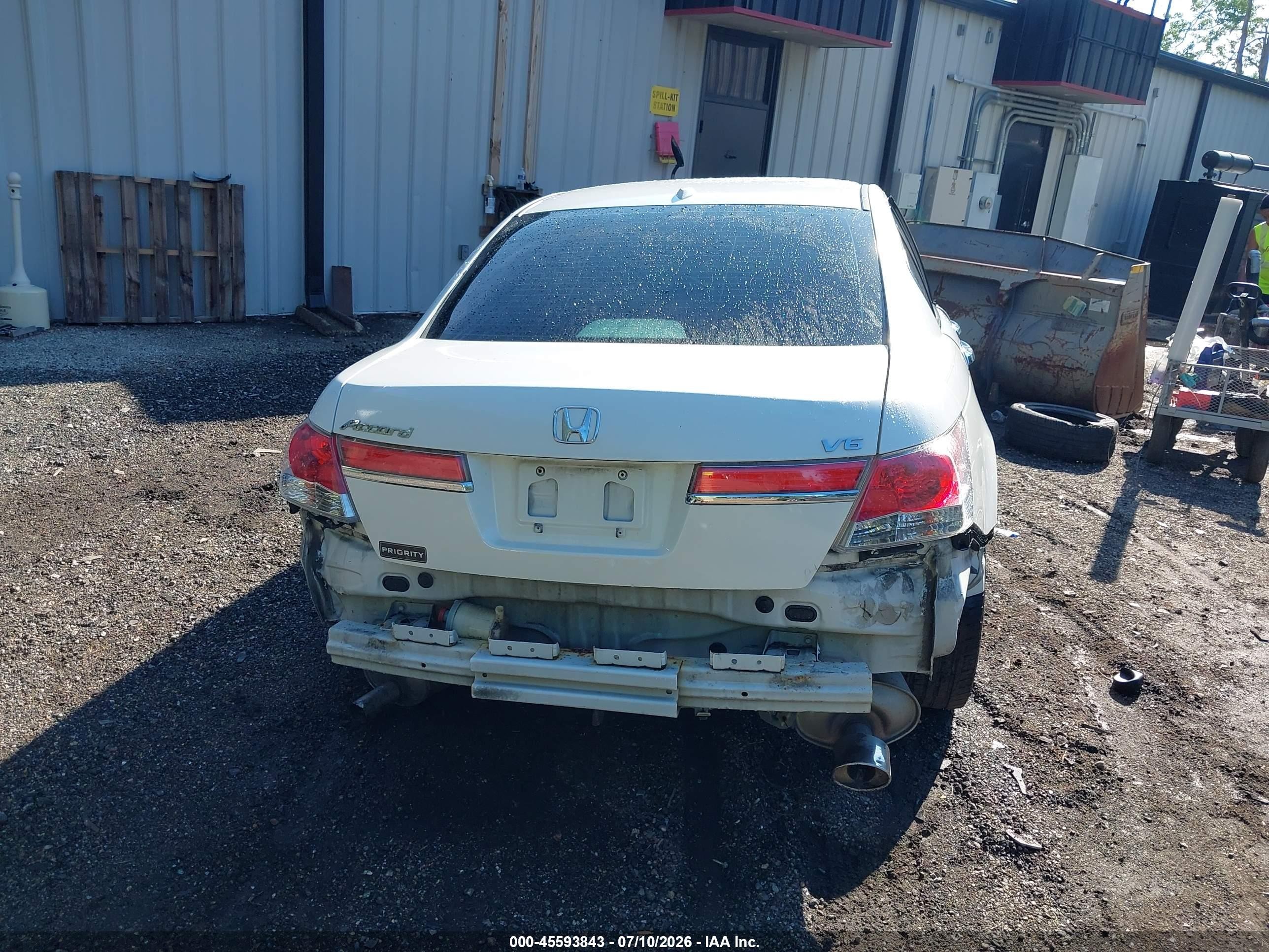 2012 Honda Accord 3.5 Ex-l White vin: 1HGCP3F8XCA013622