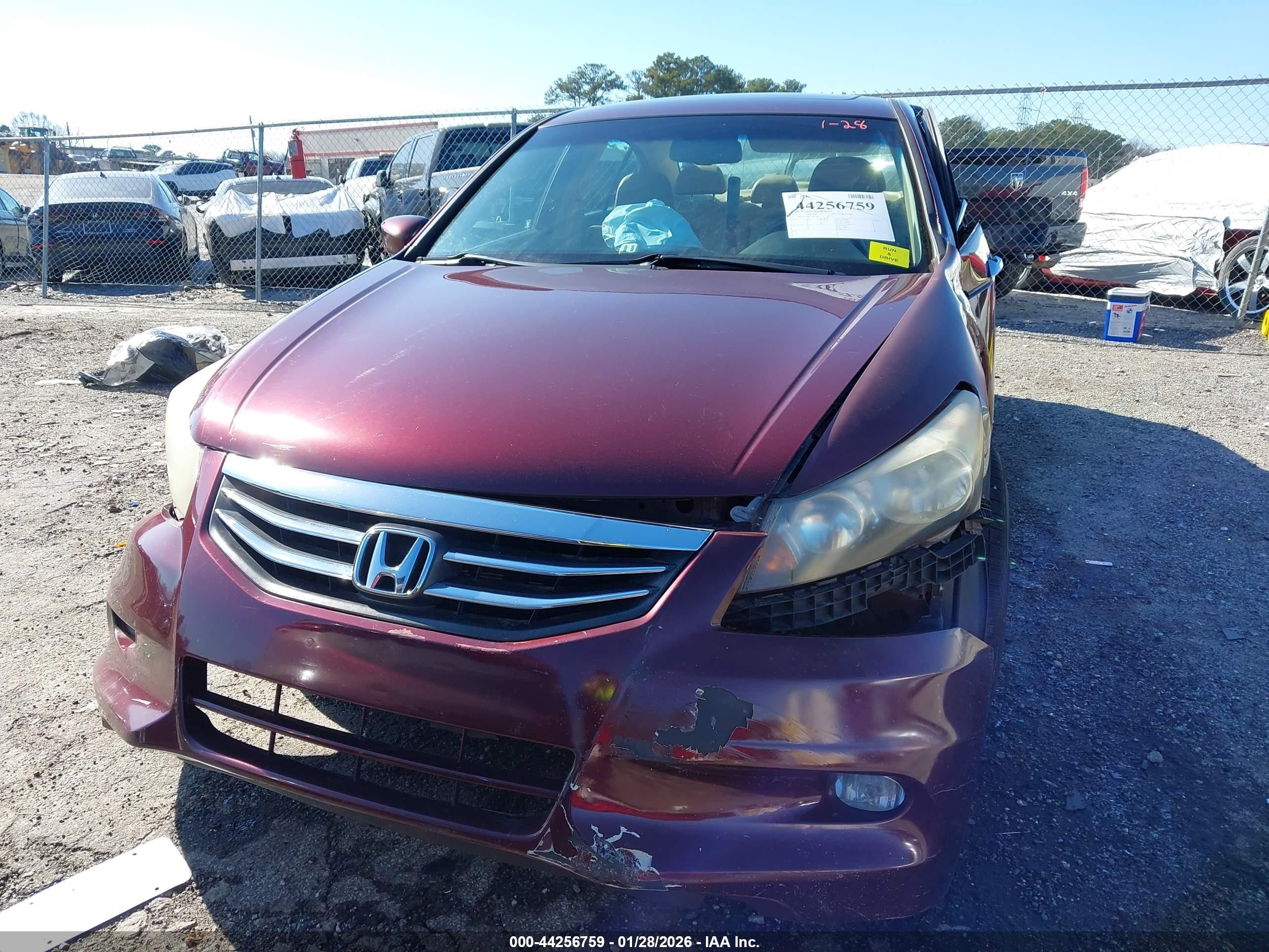 2012 Honda Accord Sdn 3.5 Ex-l/ex-l Burgundy vin: 1HGCP3F8XCA014477