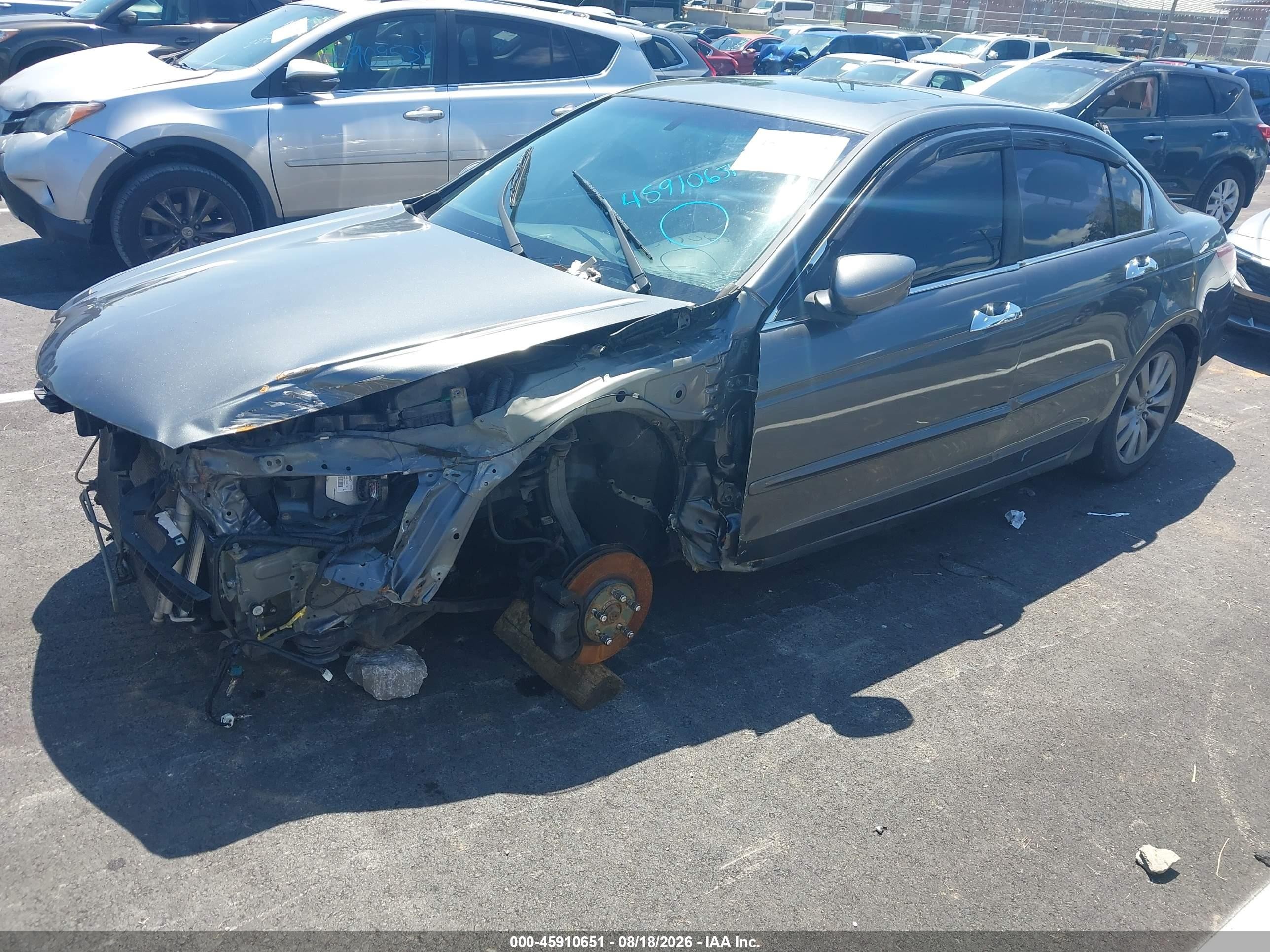 2012 Honda Accord 3.5 Ex-l Серый vin: 1HGCP3F8XCA020408
