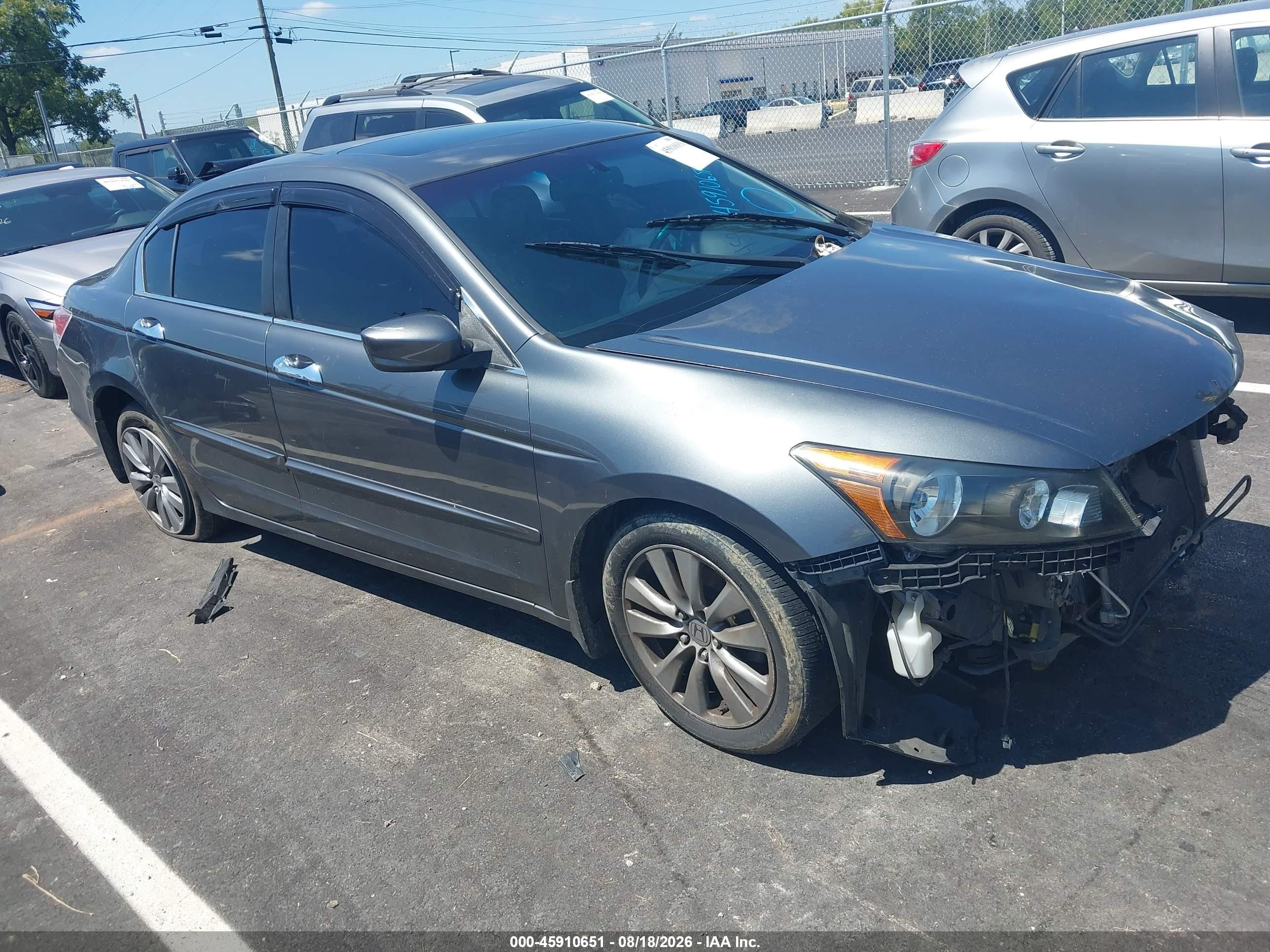 2012 Honda Accord 3.5 Ex-l Gray vin: 1HGCP3F8XCA020408