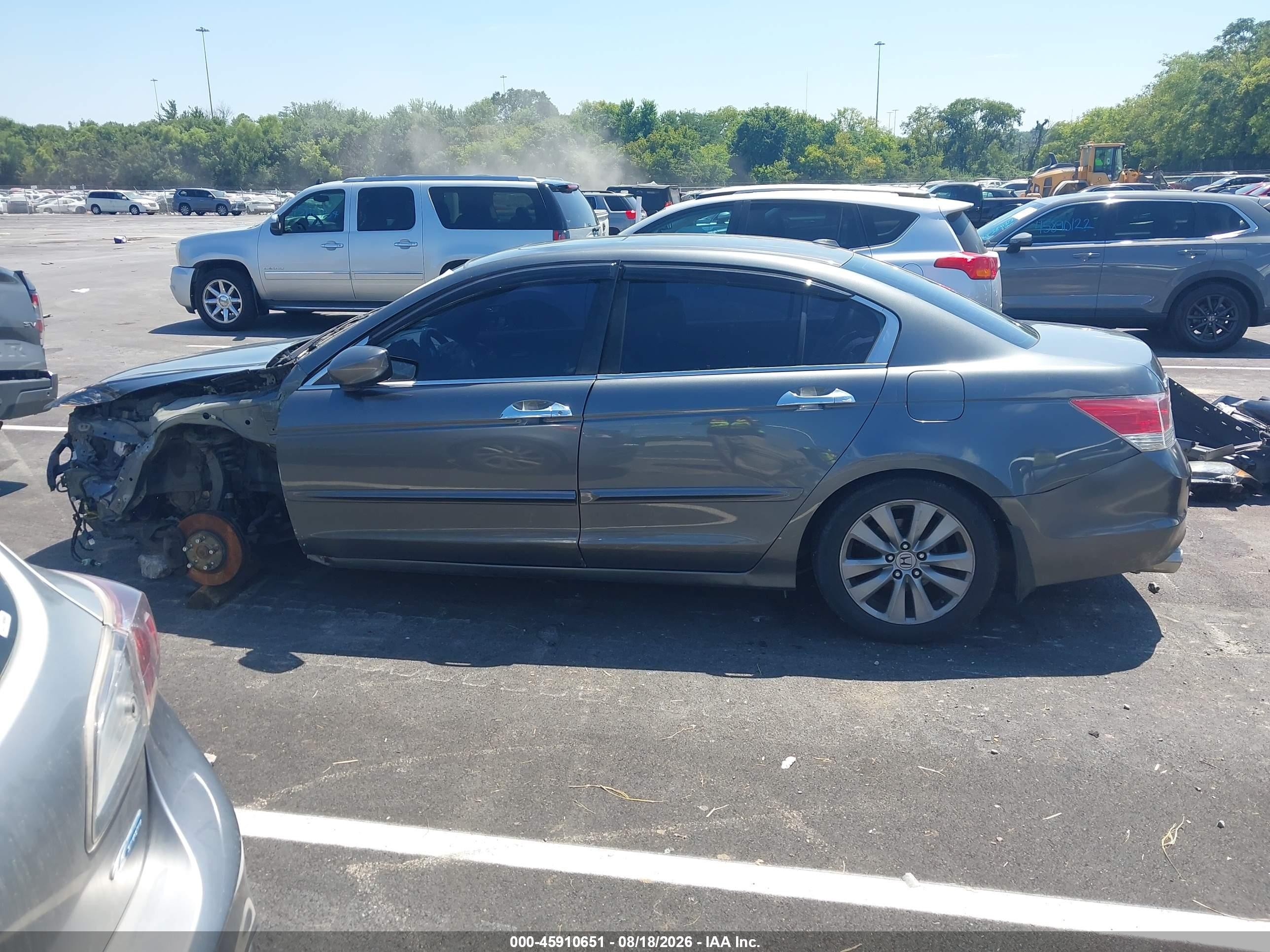 2012 Honda Accord 3.5 Ex-l Серый vin: 1HGCP3F8XCA020408