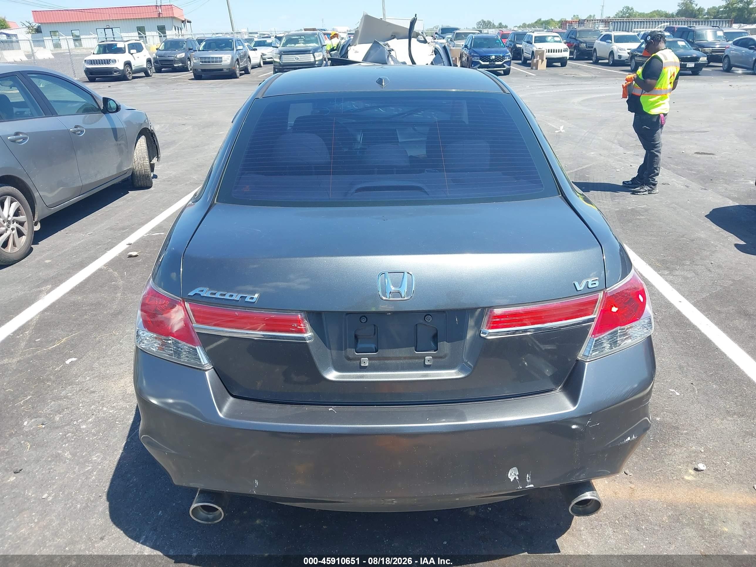 2012 Honda Accord 3.5 Ex-l Серый vin: 1HGCP3F8XCA020408