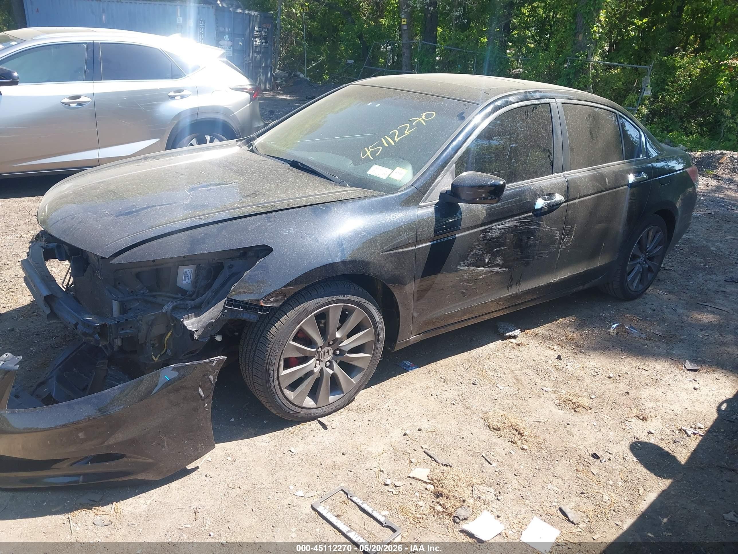 2012 Honda Accord 3.5 Ex-l Black vin: 1HGCP3F8XCA021087