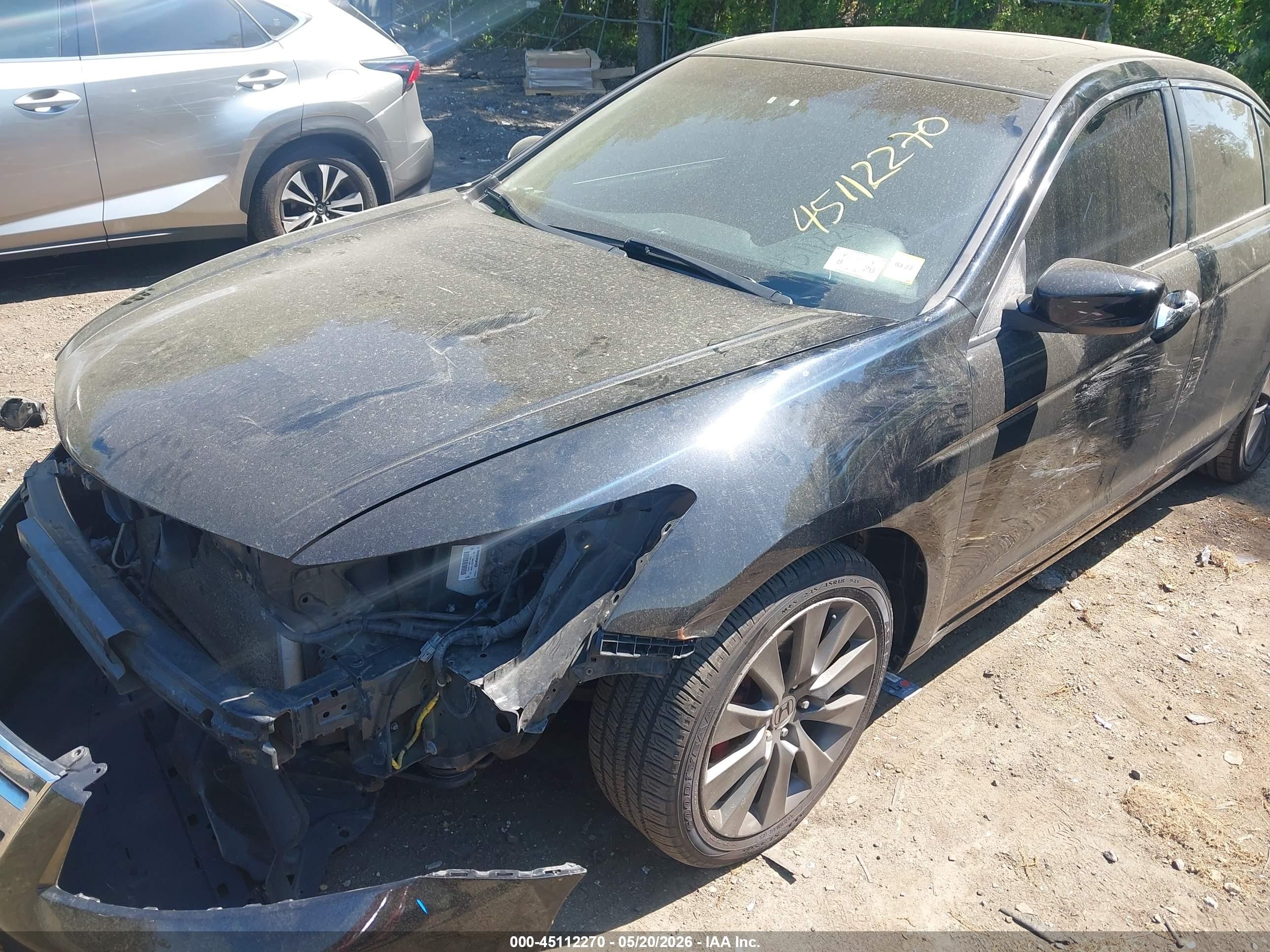 2012 Honda Accord 3.5 Ex-l Black vin: 1HGCP3F8XCA021087