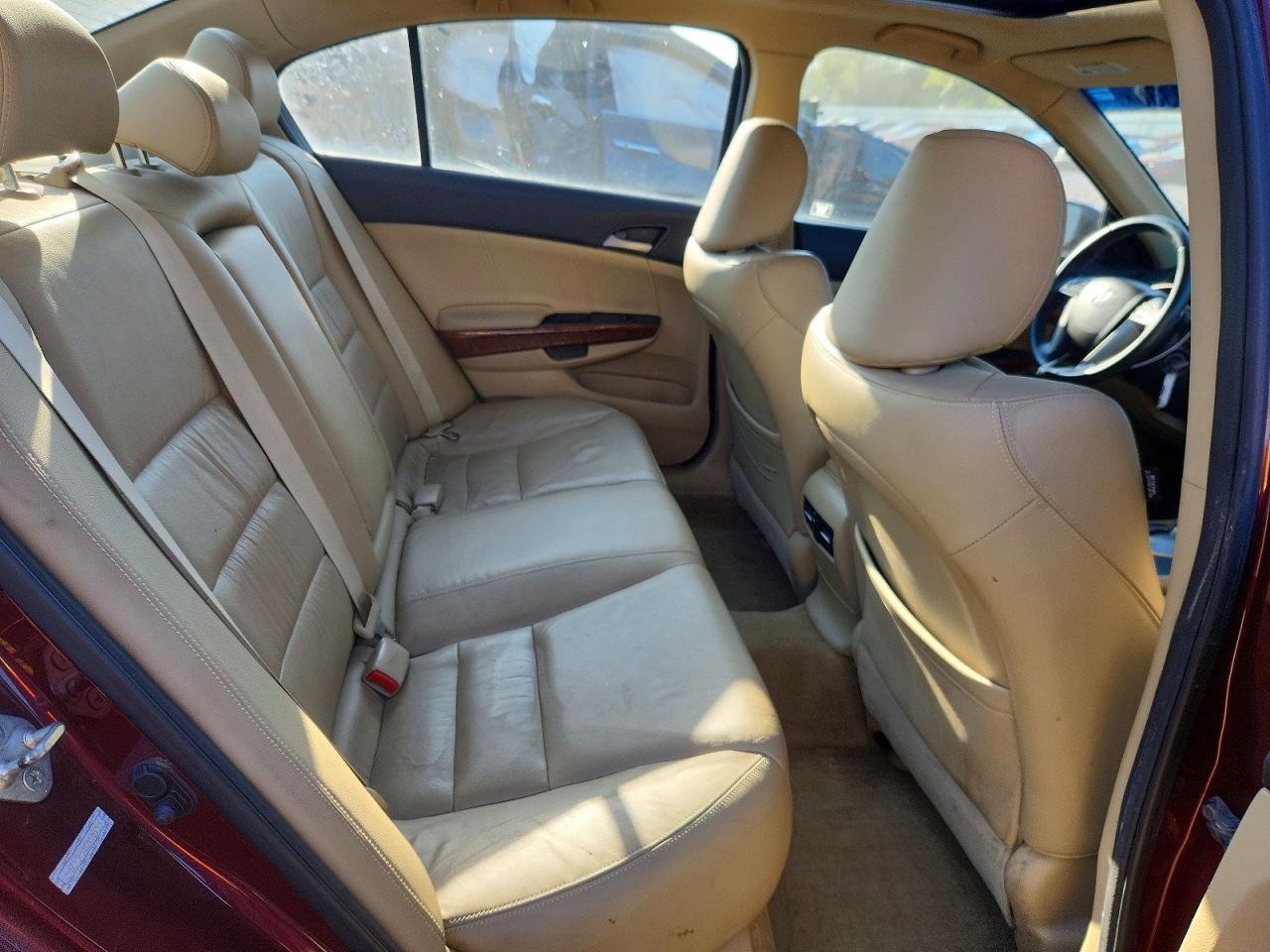 2012 Honda Accord Exl Burgundy vin: 1HGCP3F8XCA028153