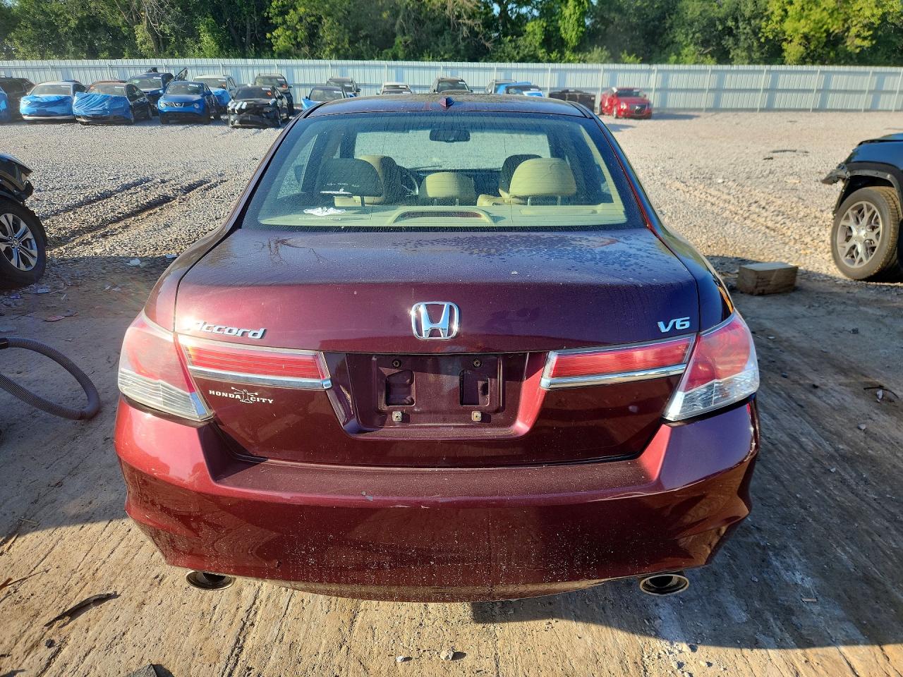 2012 Honda Accord Exl Burgundy vin: 1HGCP3F8XCA028153